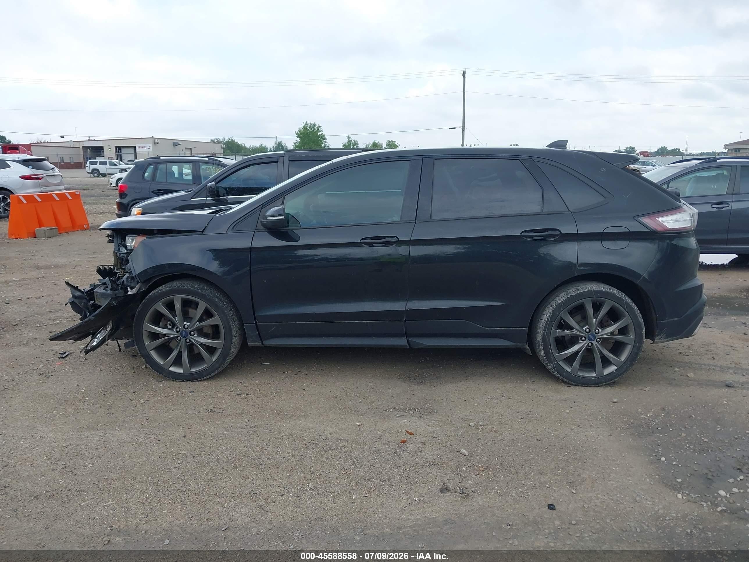 2015 Ford Edge Sport Black vin: 2FMTK4AP0FBB83462