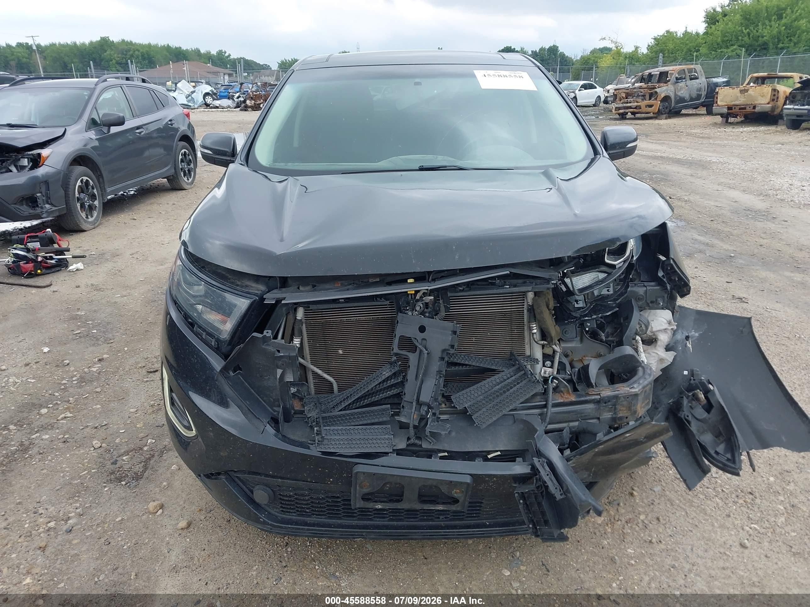 2015 Ford Edge Sport Black vin: 2FMTK4AP0FBB83462