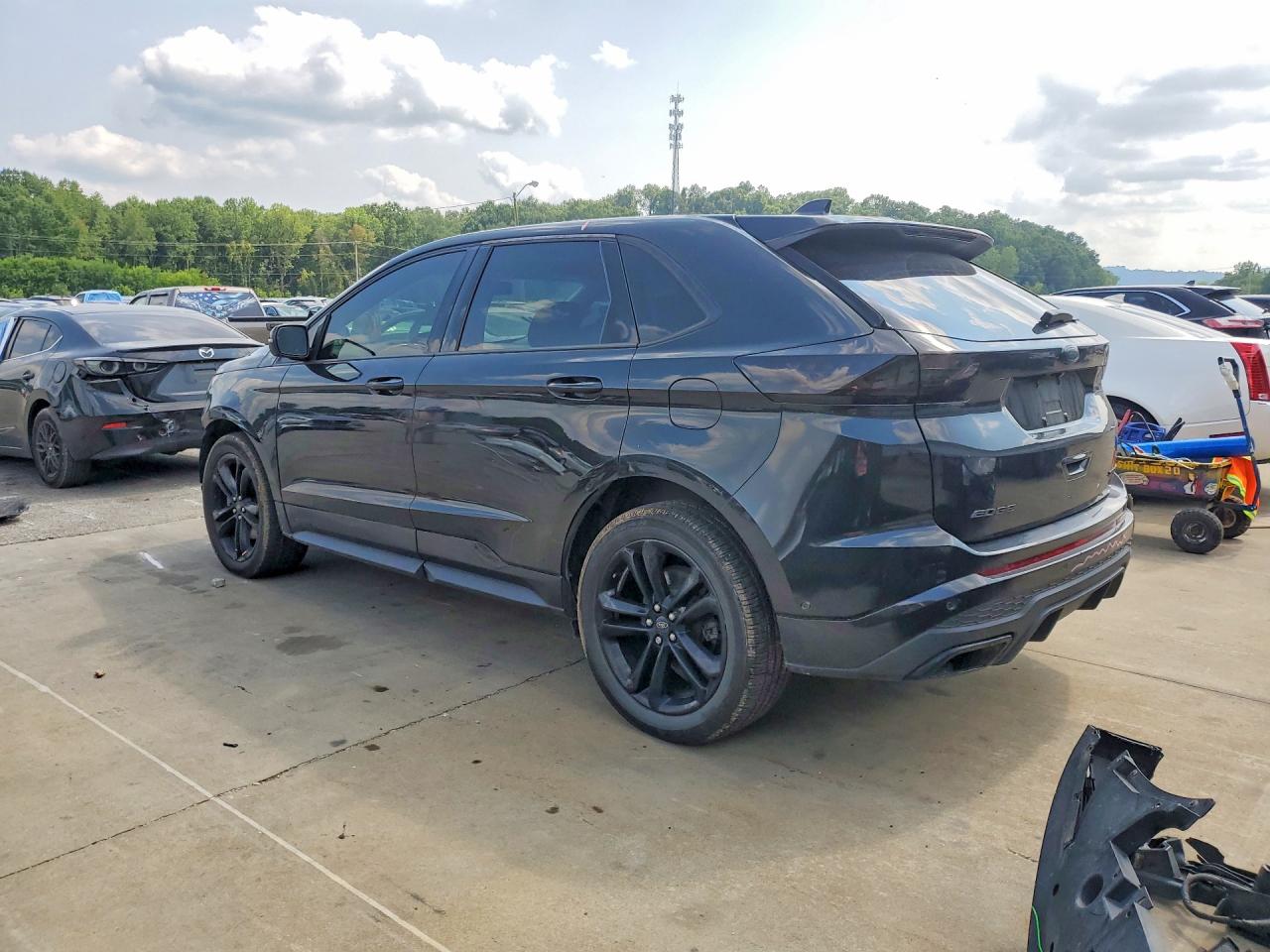 2015 Ford Edge Sport Black vin: 2FMTK4AP0FBC37102