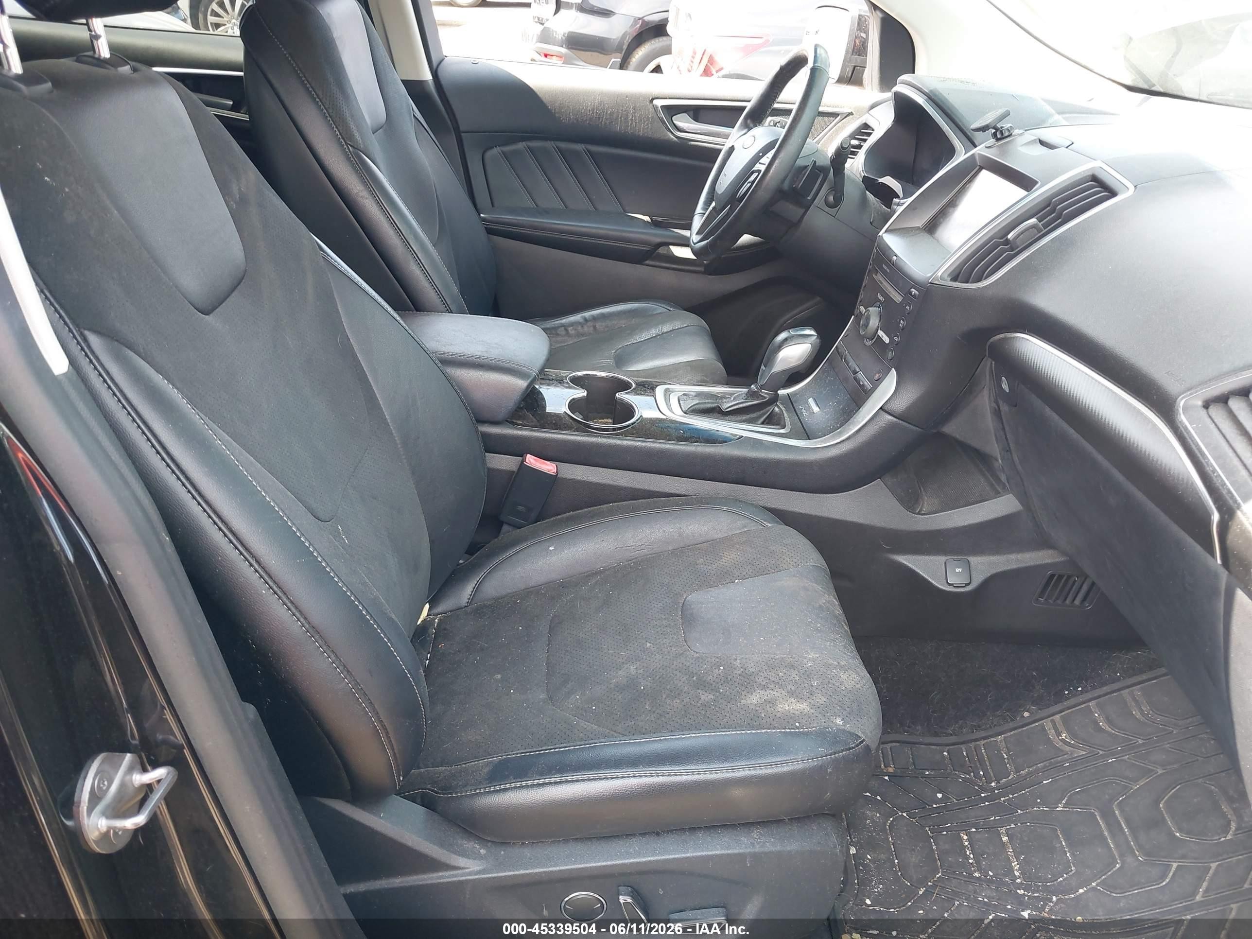2015 Ford Edge Sport Black vin: 2FMTK4AP1FBB36828
