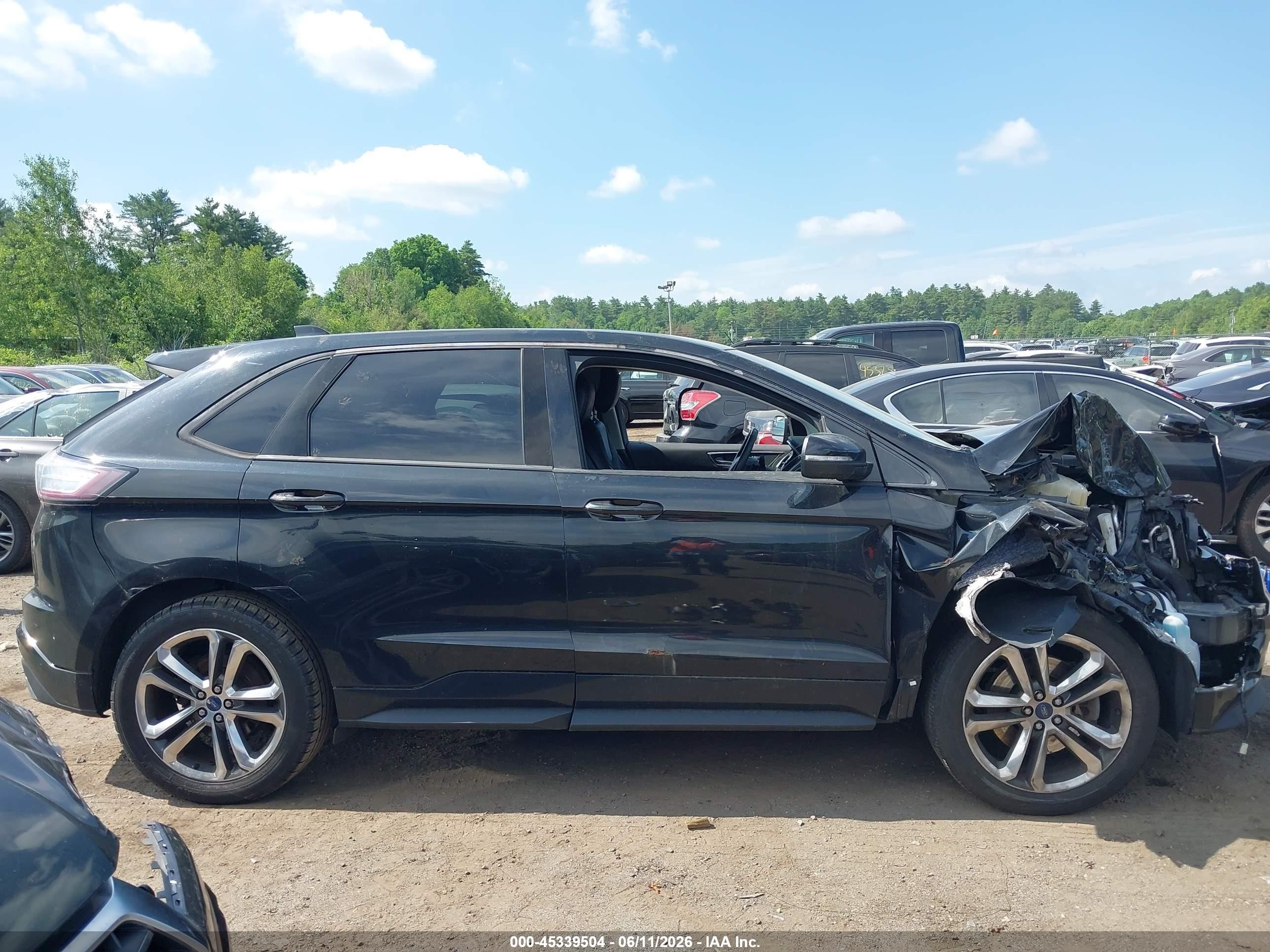 2015 Ford Edge Sport Black vin: 2FMTK4AP1FBB36828