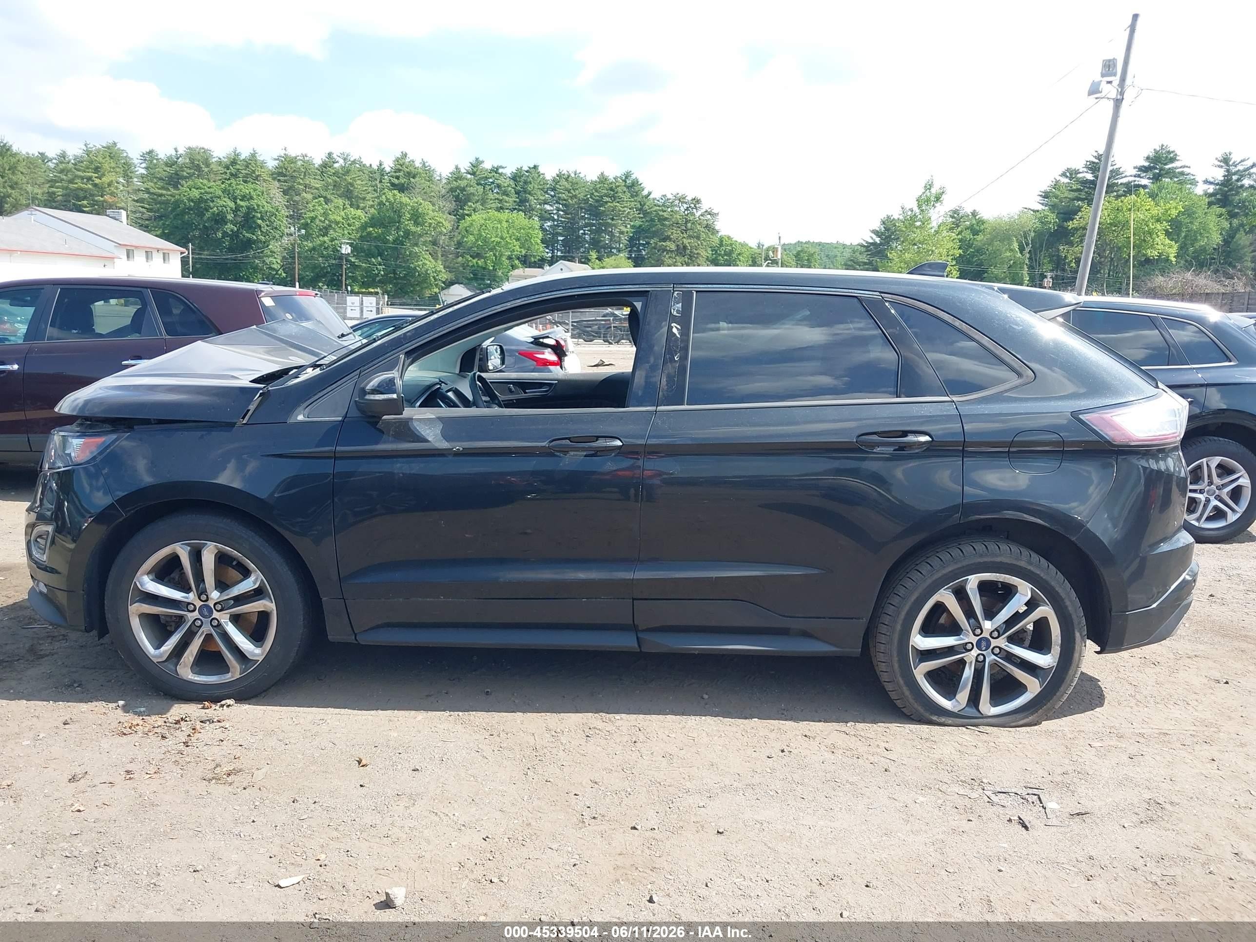 2015 Ford Edge Sport Black vin: 2FMTK4AP1FBB36828