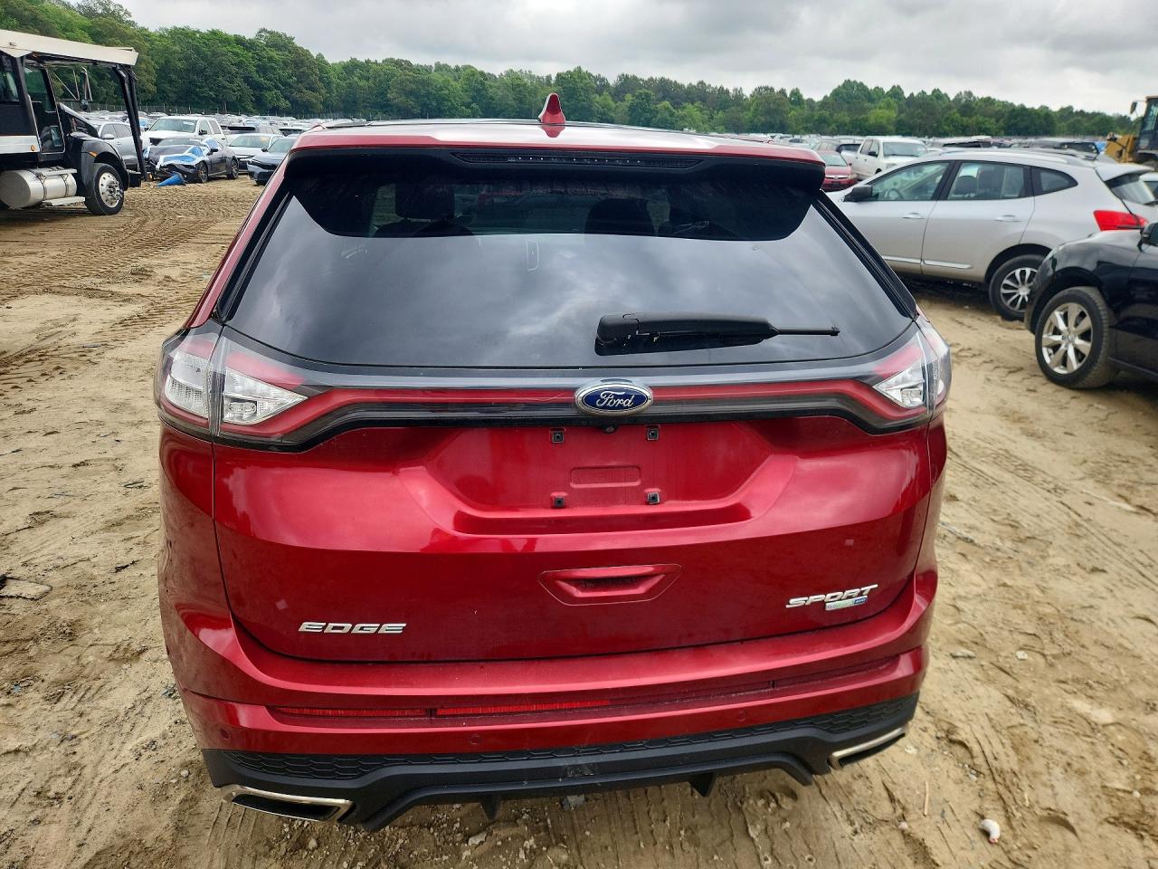 2015 Ford Edge Red vin: 2FMTK4AP2FBB58434