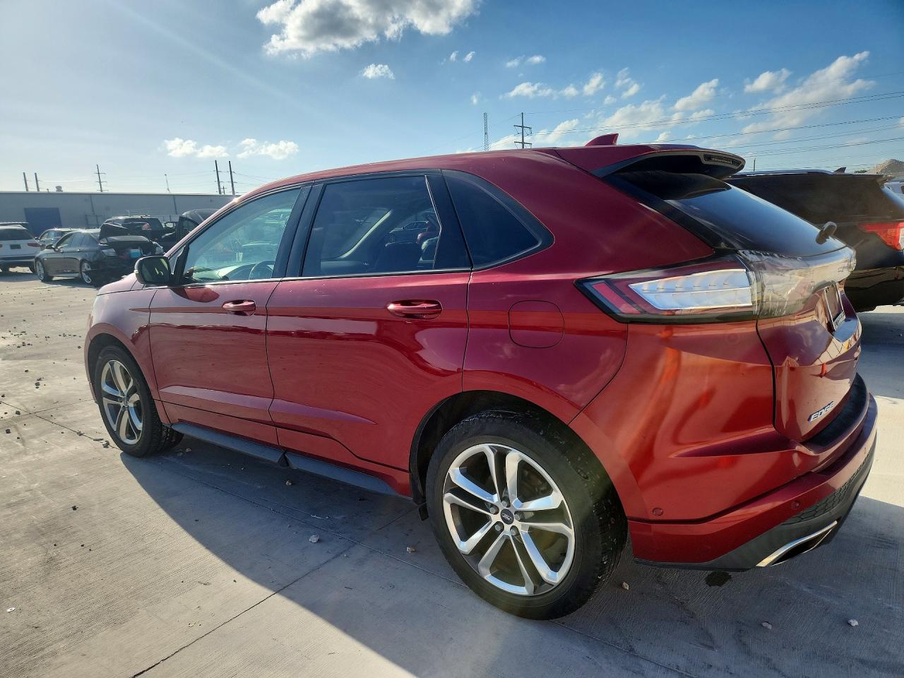 2015 Ford Edge Sport Red vin: 2FMTK4AP2FBB59762