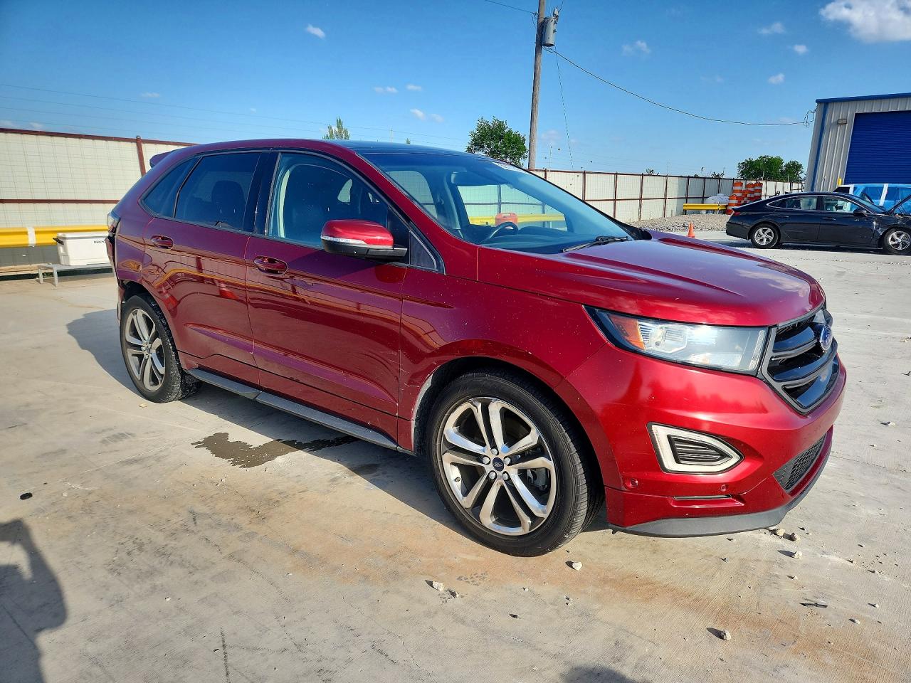2015 Ford Edge Sport Red vin: 2FMTK4AP2FBB59762