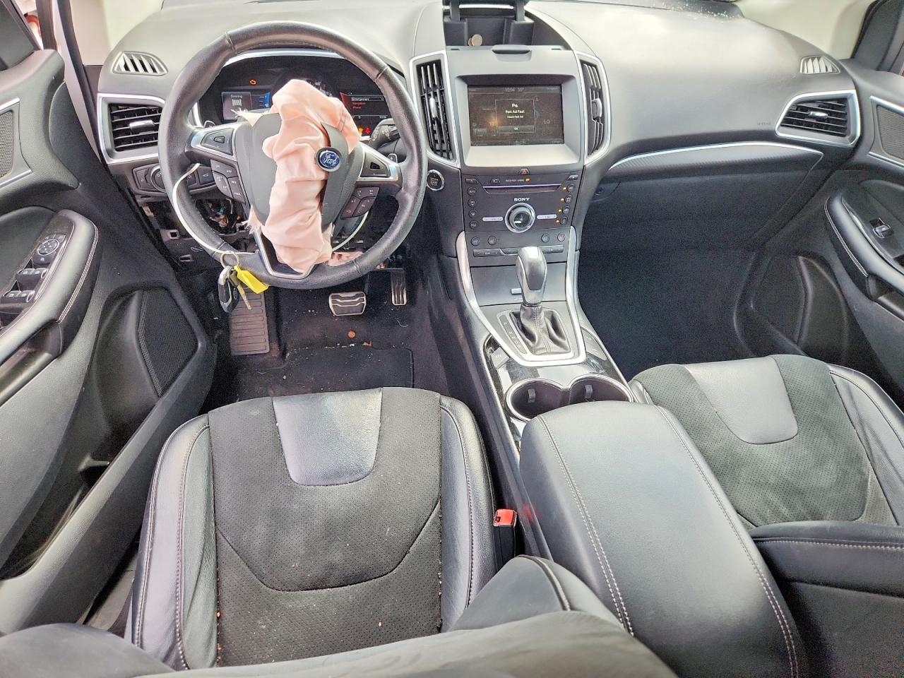 2015 Ford Edge Sport White vin: 2FMTK4AP2FBB67781