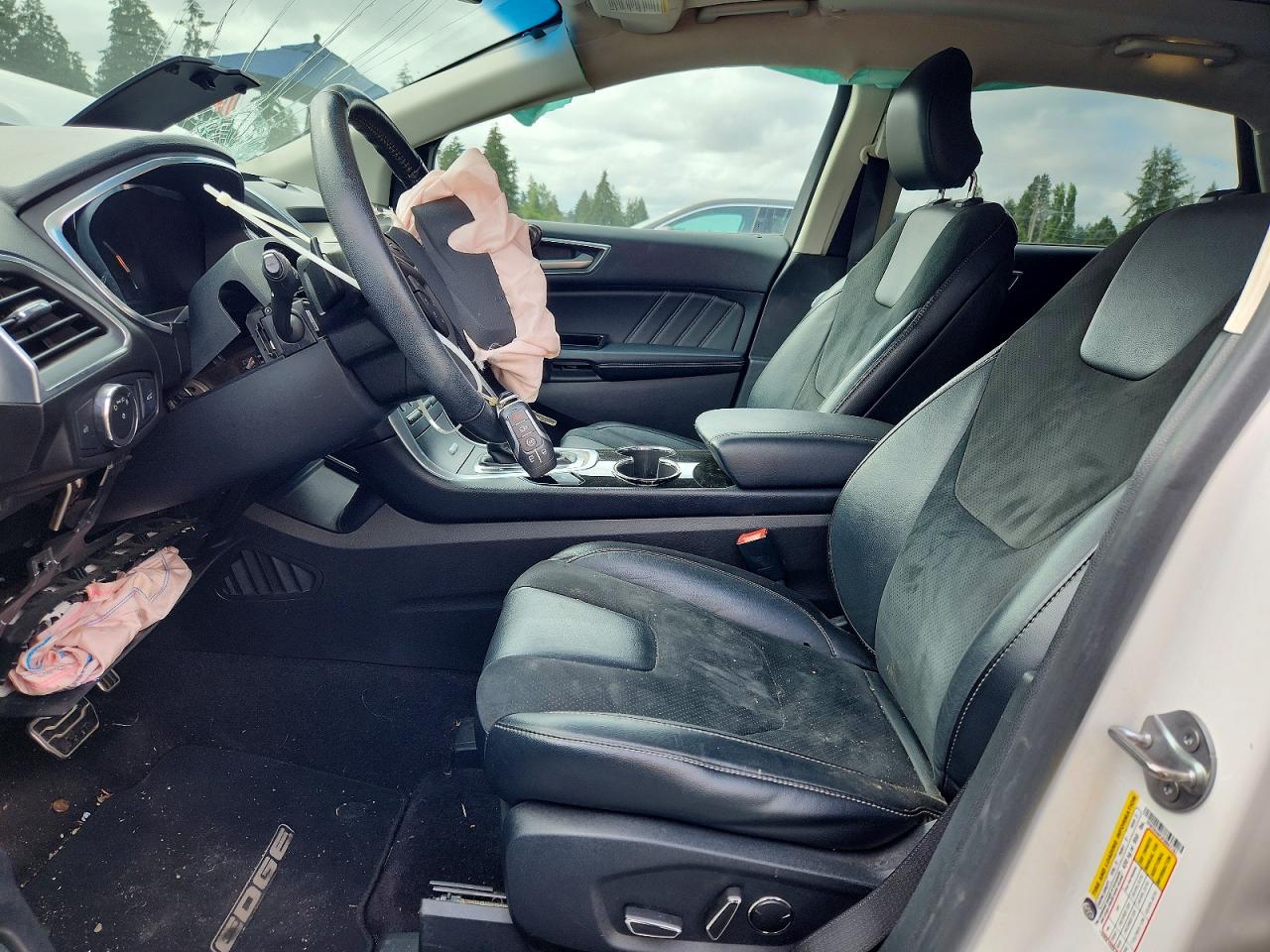 2015 Ford Edge Sport White vin: 2FMTK4AP2FBB67781