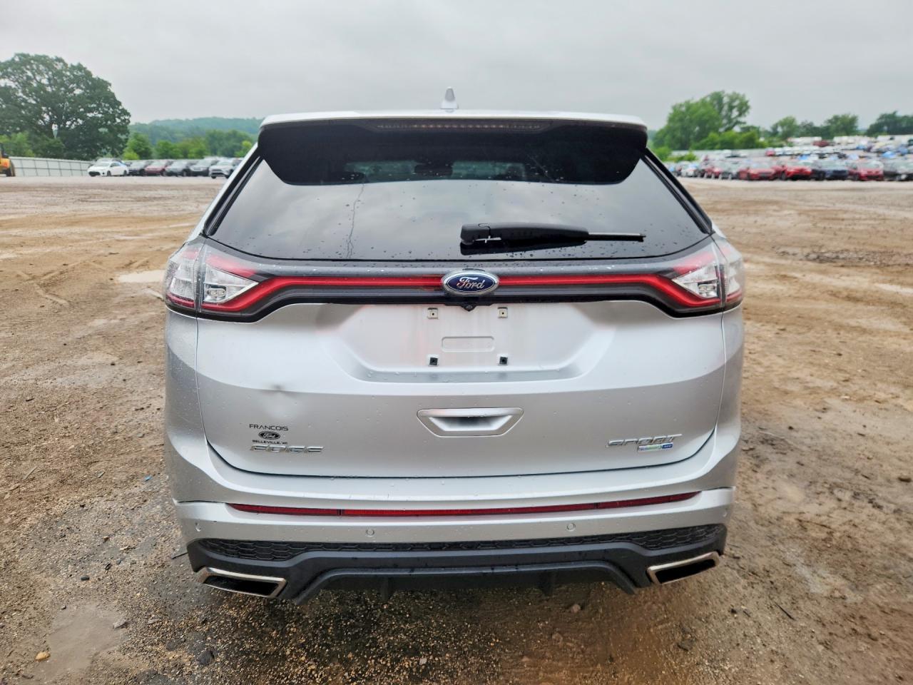 2015 Ford Edge Sport Silver vin: 2FMTK4AP2FBB79932