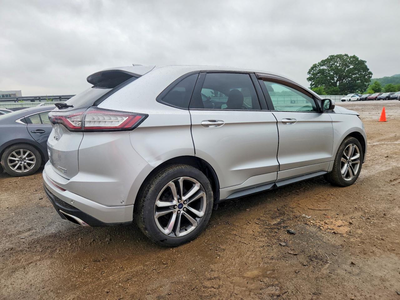 2015 Ford Edge Sport Silver vin: 2FMTK4AP2FBB79932