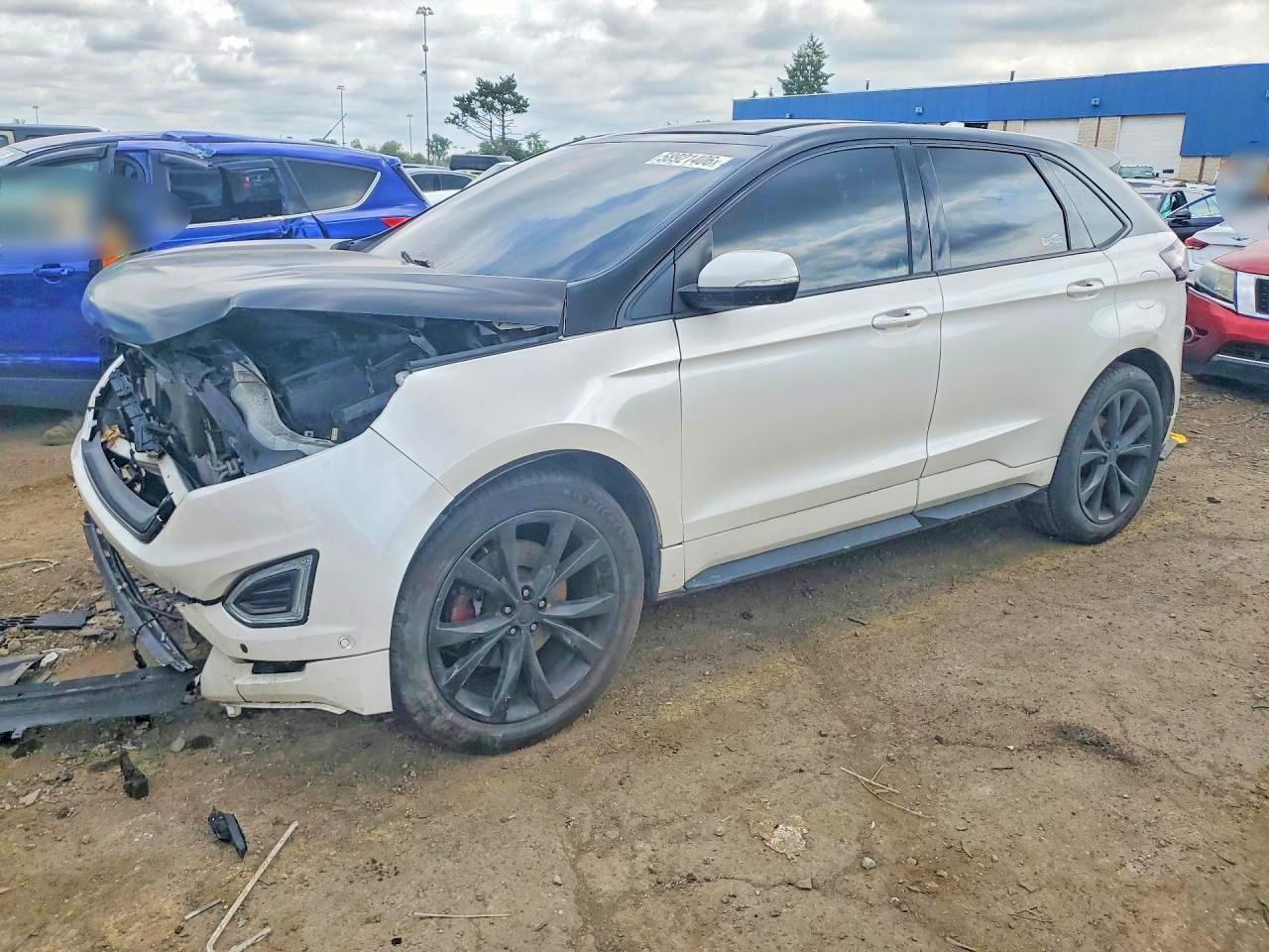 2015 Ford Edge Sport Белый vin: 2FMTK4AP2FBC30944