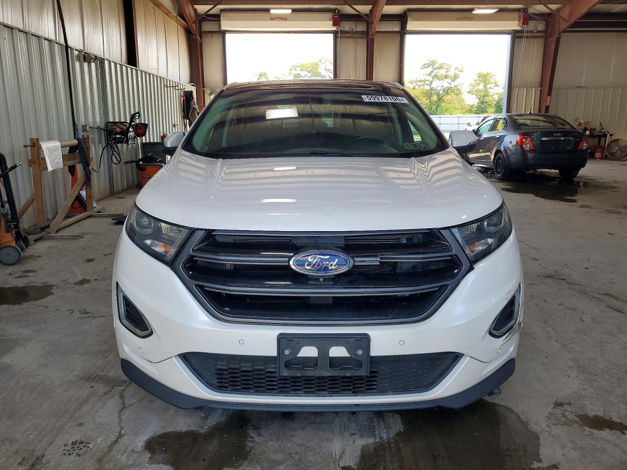 2015 Ford Edge Sport White vin: 2FMTK4AP3FBB41237