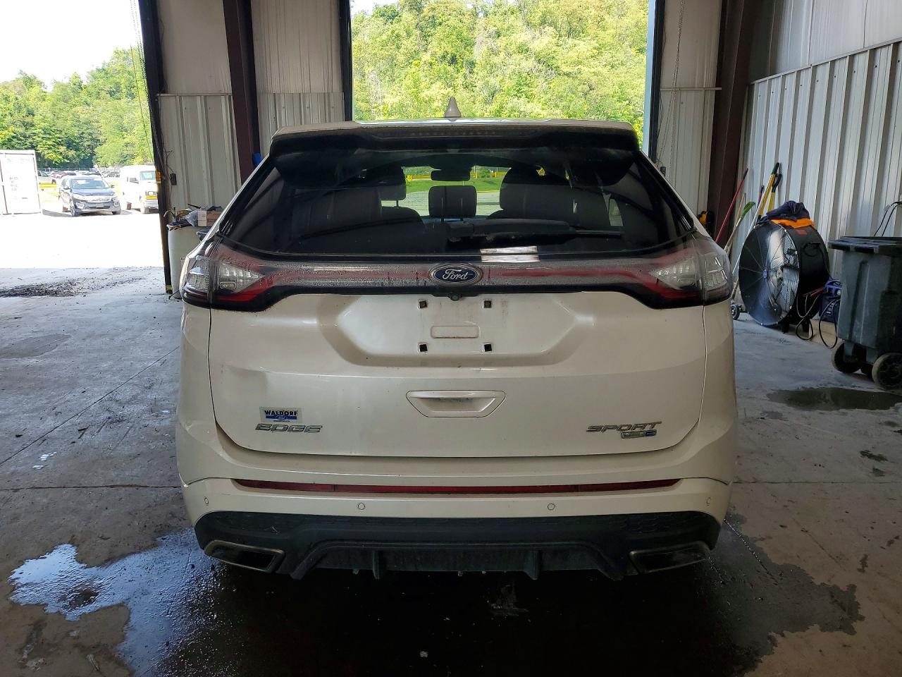 2015 Ford Edge Sport White vin: 2FMTK4AP3FBB41237