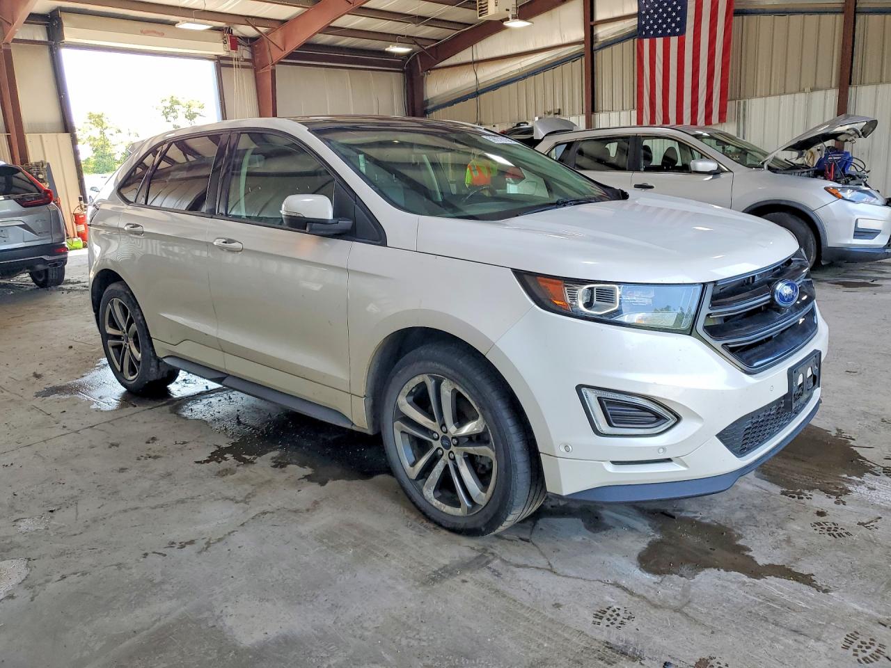 2015 Ford Edge Sport White vin: 2FMTK4AP3FBB41237