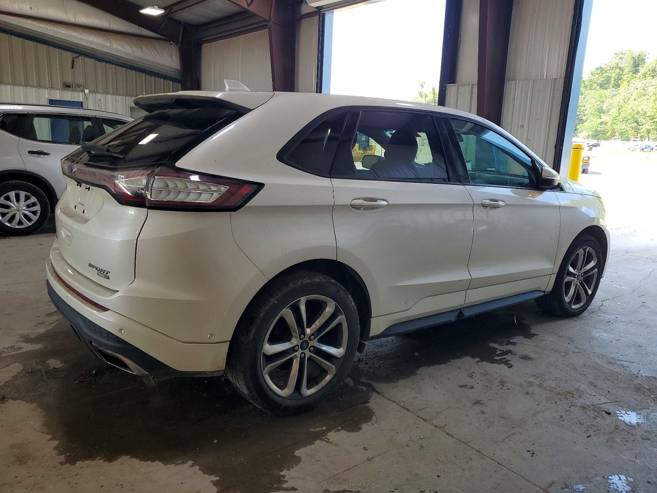 2015 Ford Edge Sport White vin: 2FMTK4AP3FBB41237