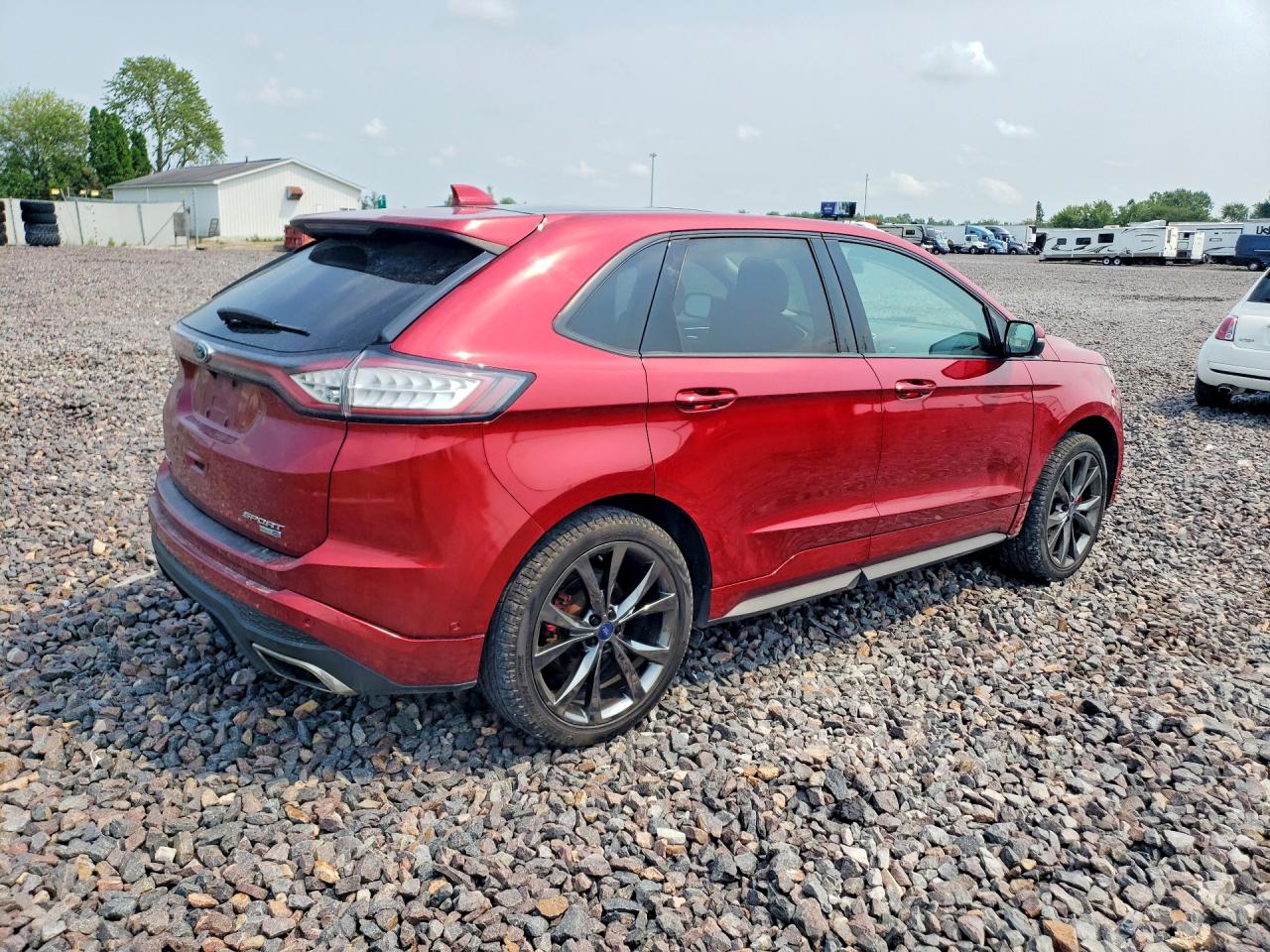 2015 Ford Edge Sport Red vin: 2FMTK4AP3FBB99445