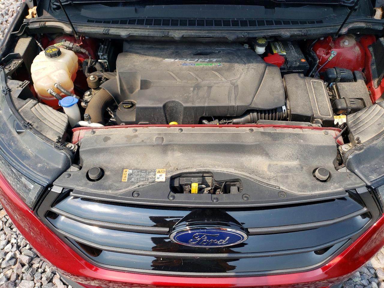 2015 Ford Edge Sport Red vin: 2FMTK4AP3FBB99445