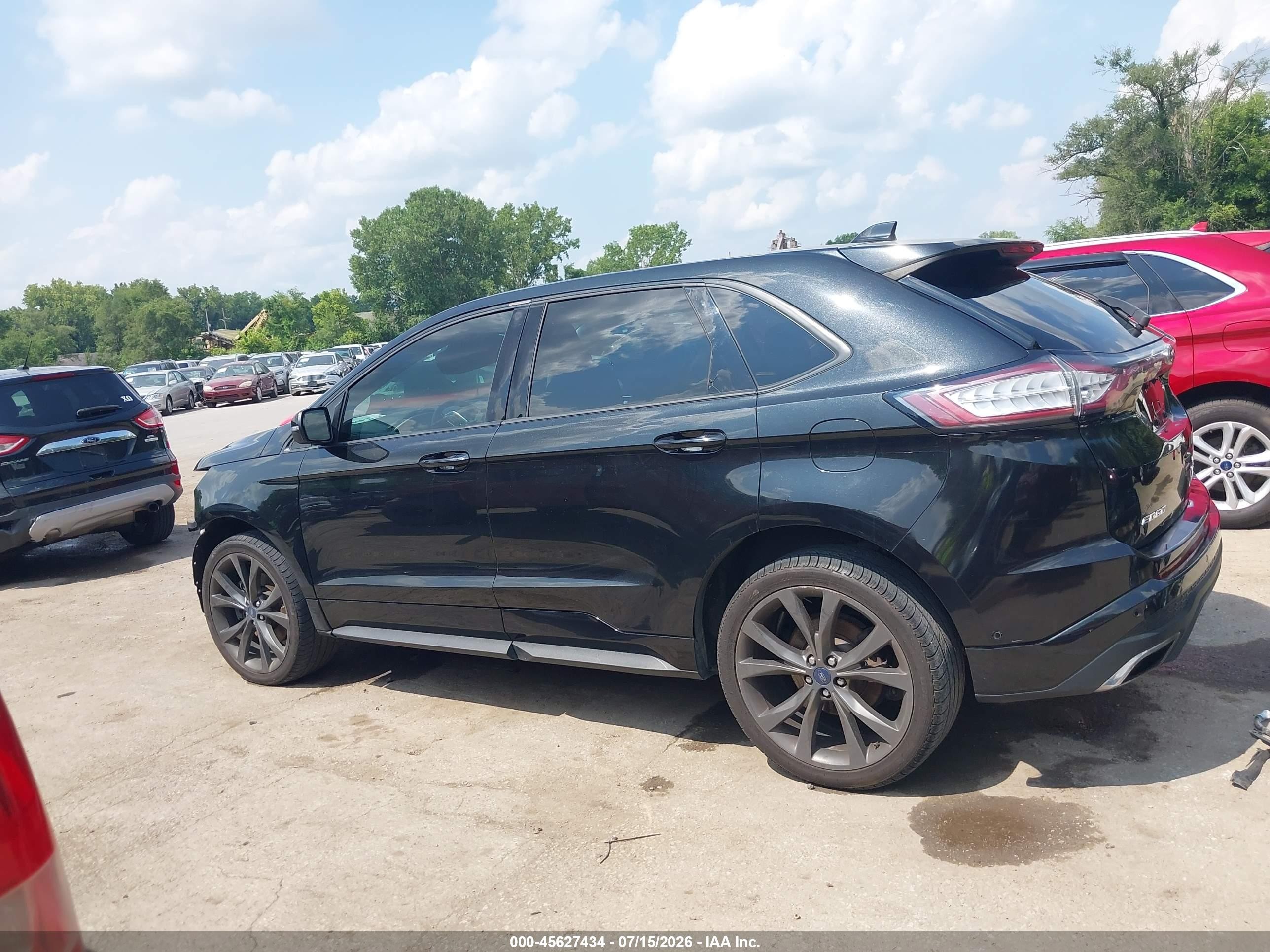 2015 Ford Edge Sport Black vin: 2FMTK4AP3FBC17362