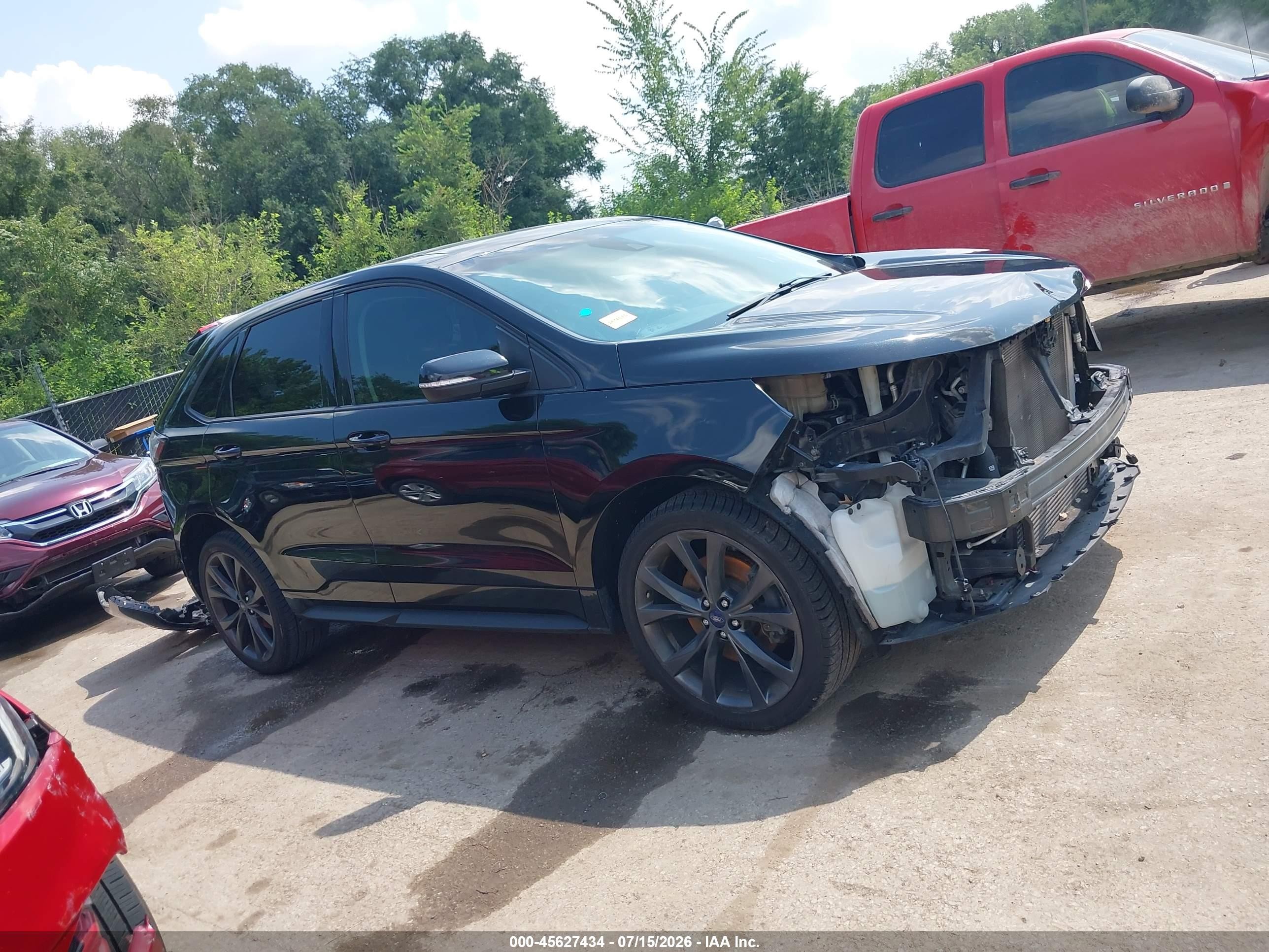 2015 Ford Edge Sport Black vin: 2FMTK4AP3FBC17362