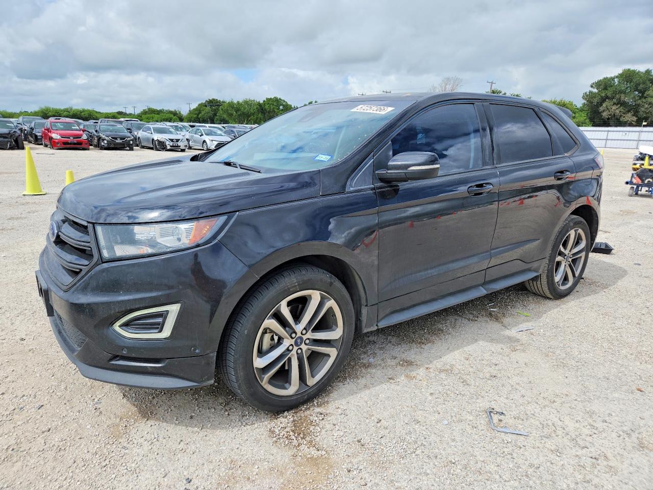 2015 Ford Edge Sport Black vin: 2FMTK4AP3FBC20441