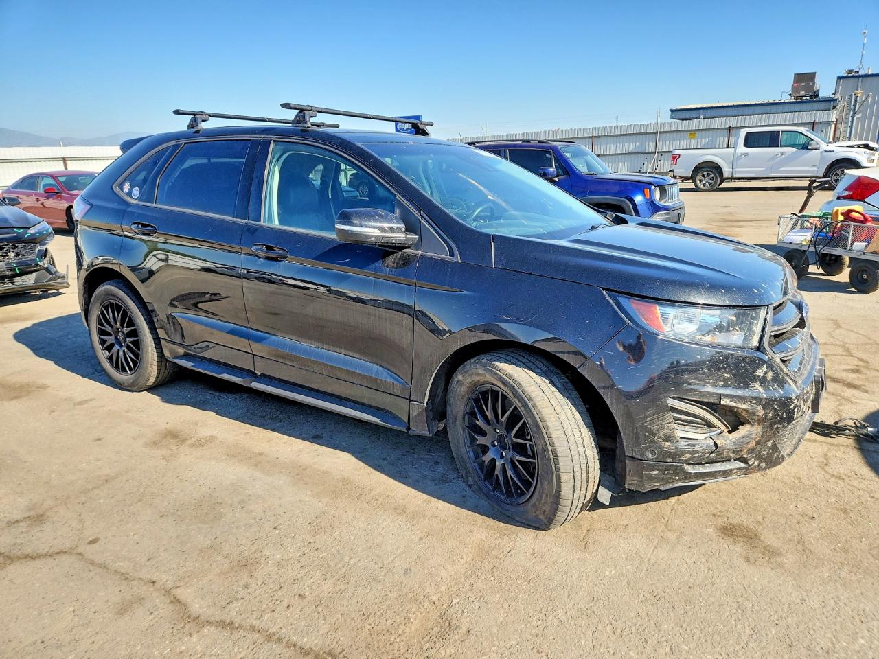 2015 Ford Edge Black vin: 2FMTK4AP4FBB67118