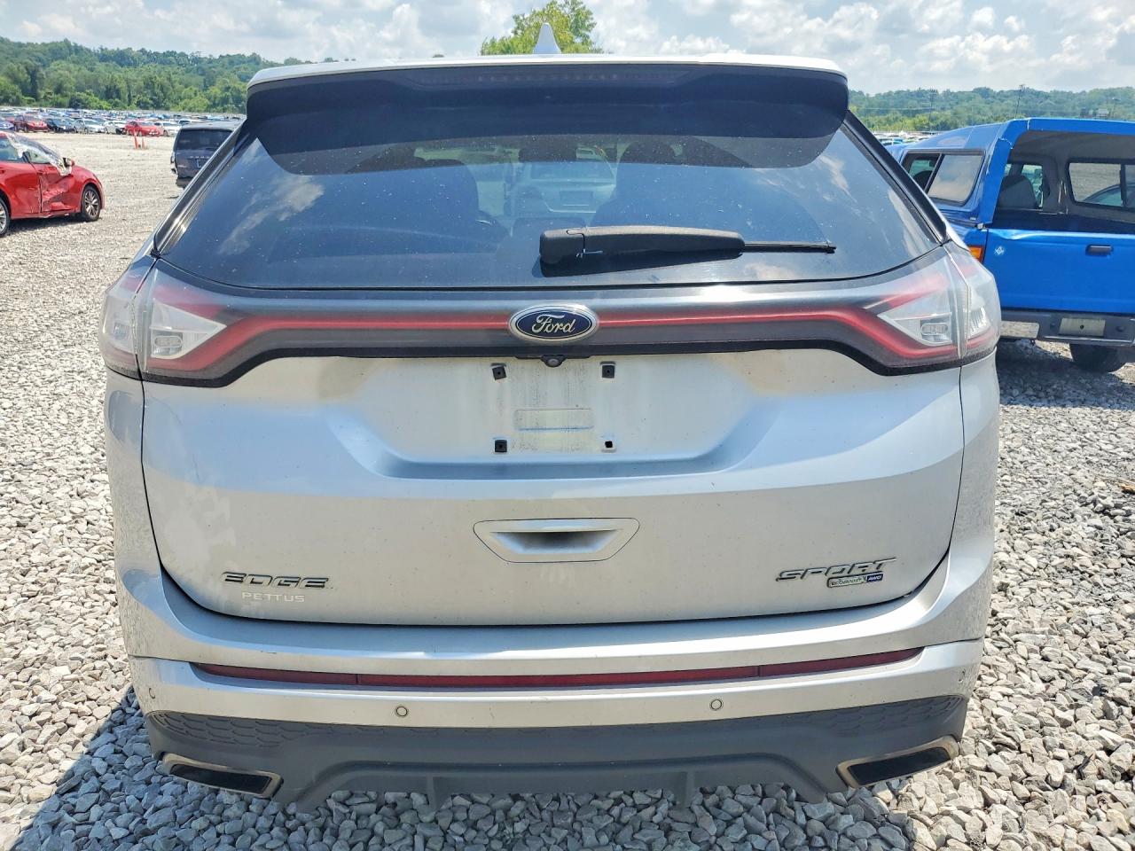 2015 Ford Edge Sport Silver vin: 2FMTK4AP4FBC33621