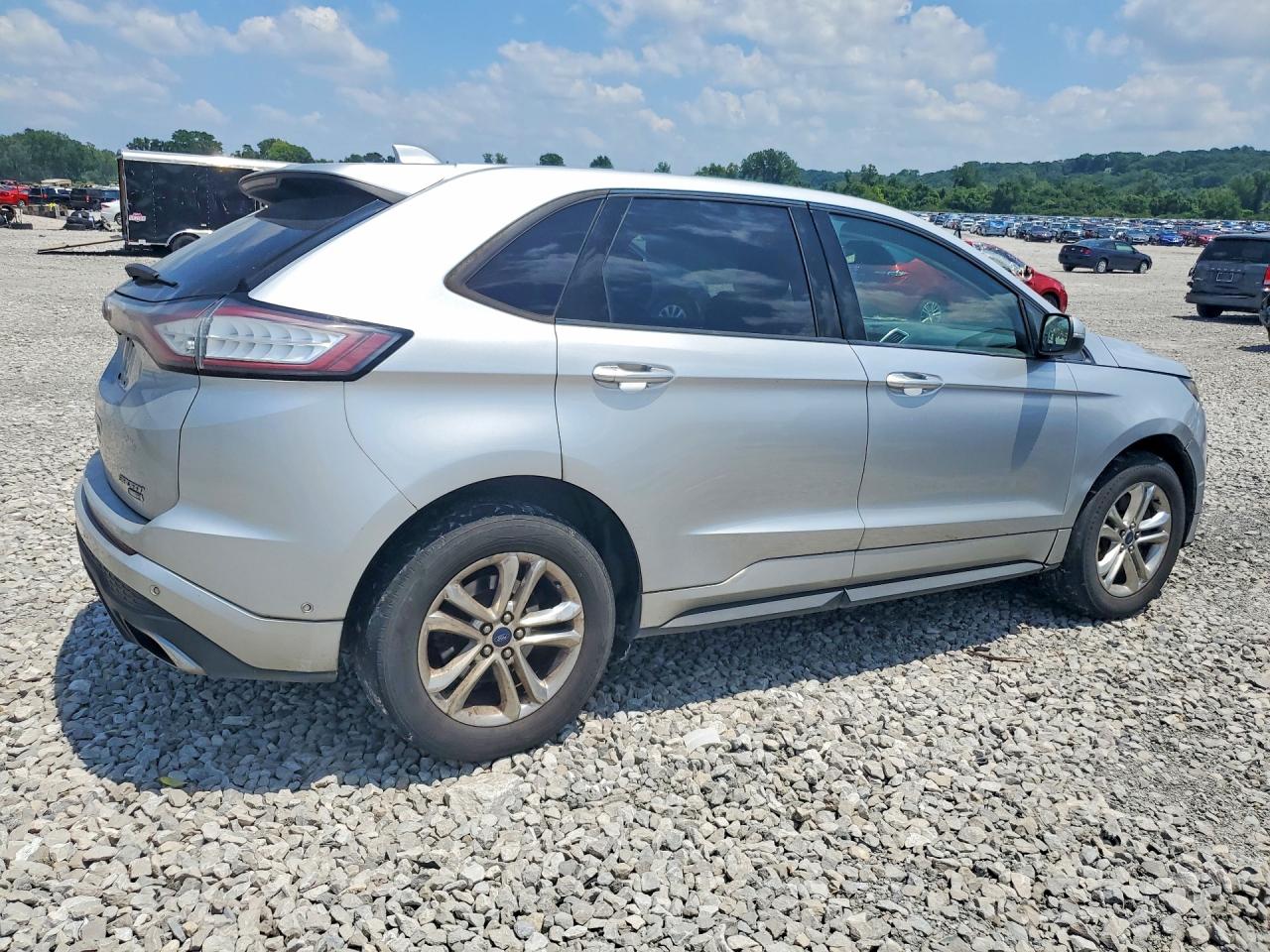 2015 Ford Edge Sport Silver vin: 2FMTK4AP4FBC33621