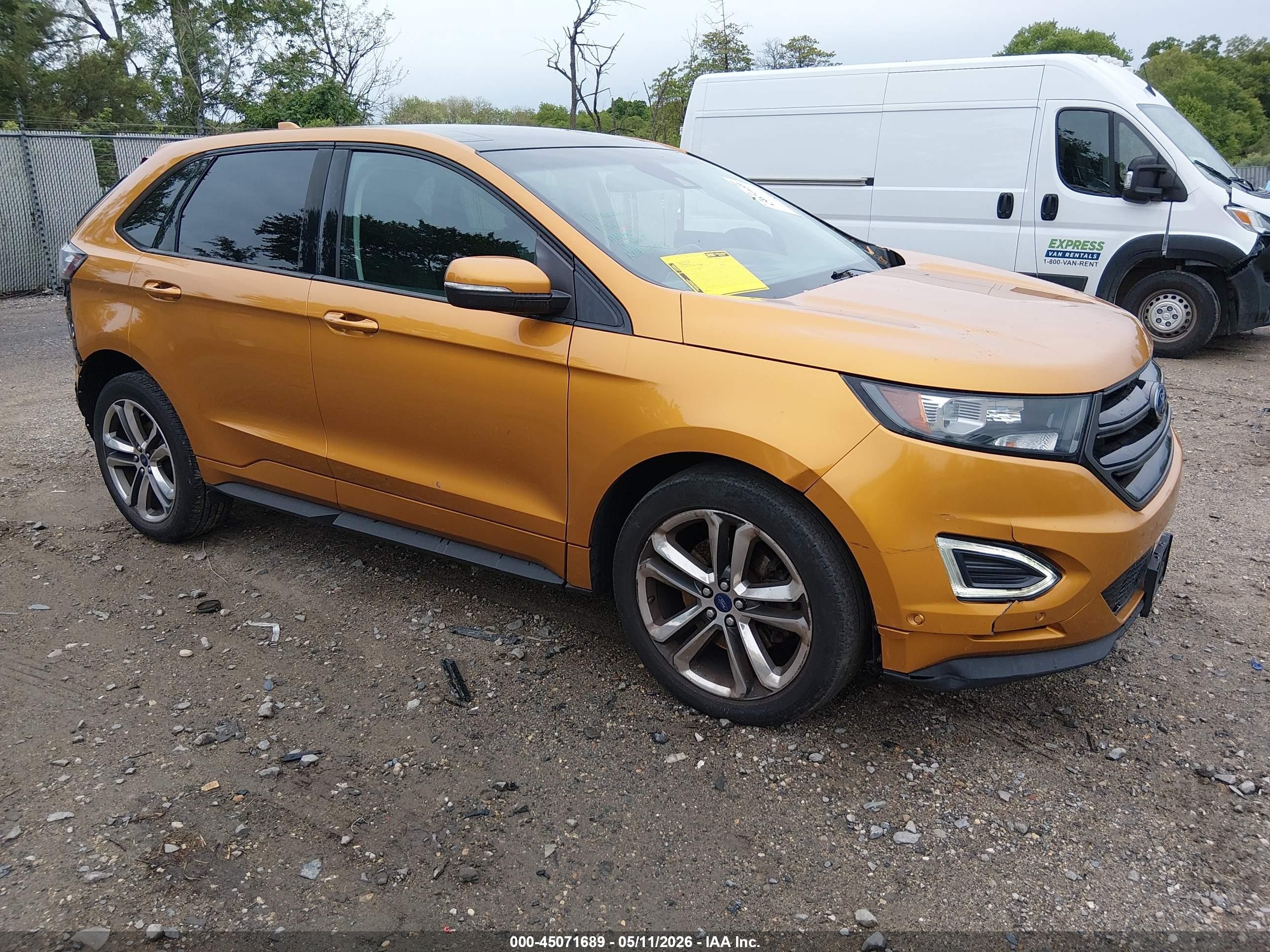 2015 Ford Edge Sport Orange vin: 2FMTK4AP5FBB11821