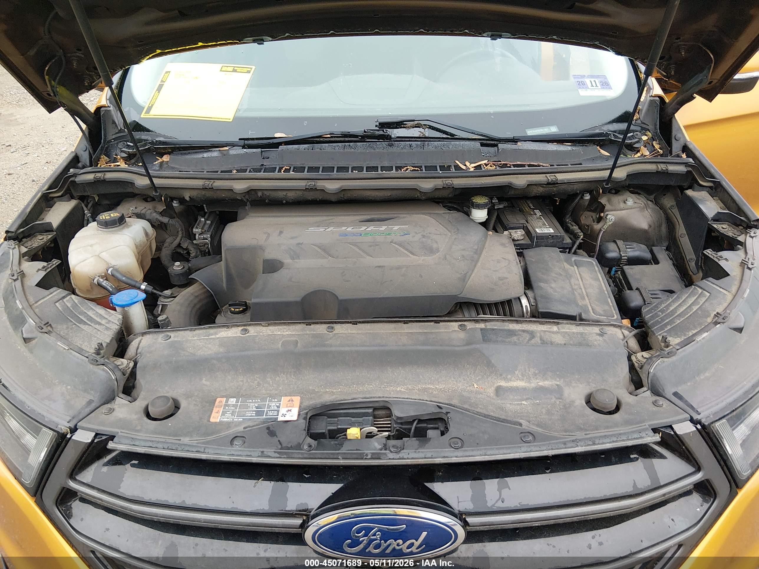 2015 Ford Edge Sport Orange vin: 2FMTK4AP5FBB11821