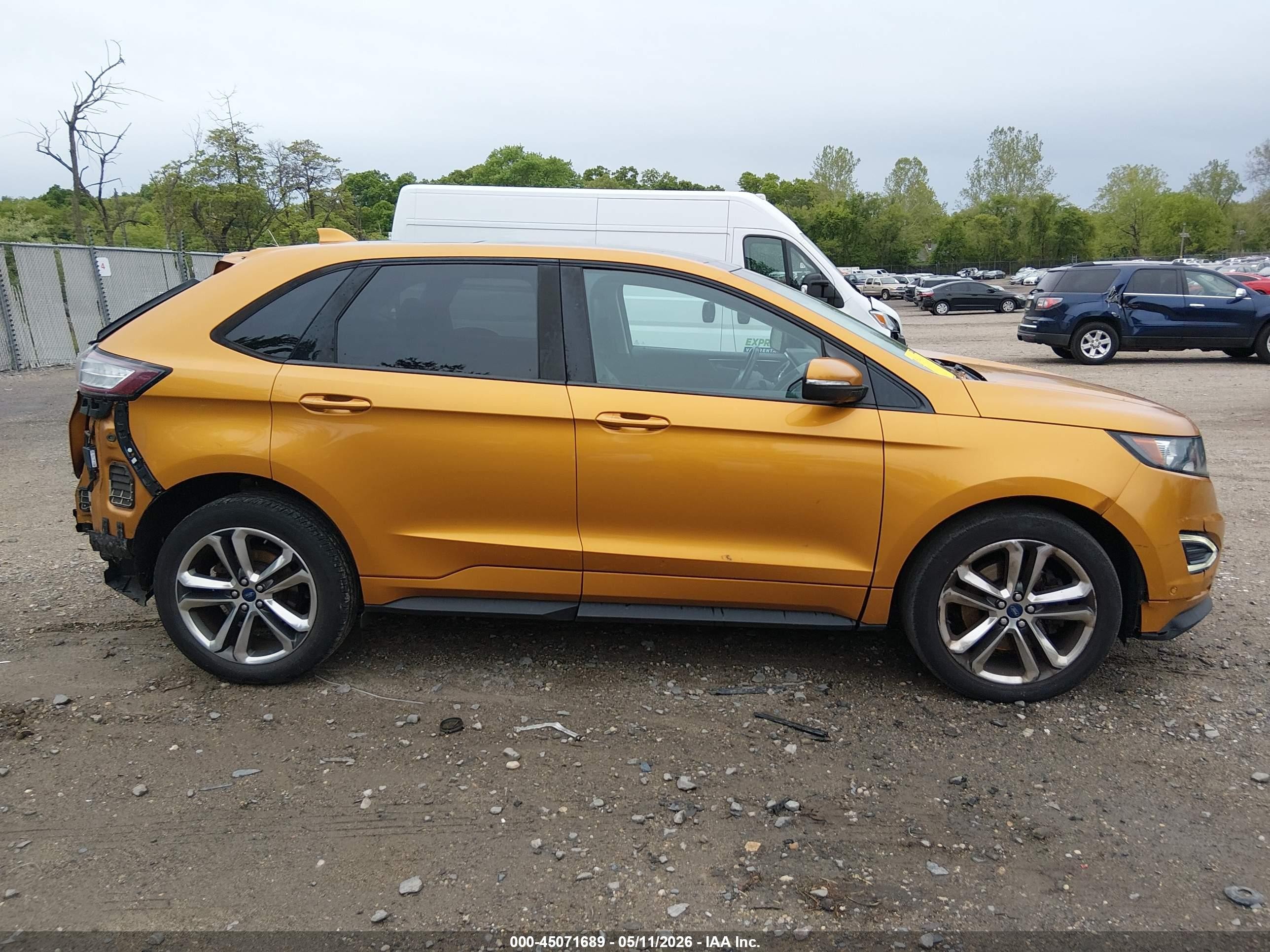2015 Ford Edge Sport Orange vin: 2FMTK4AP5FBB11821