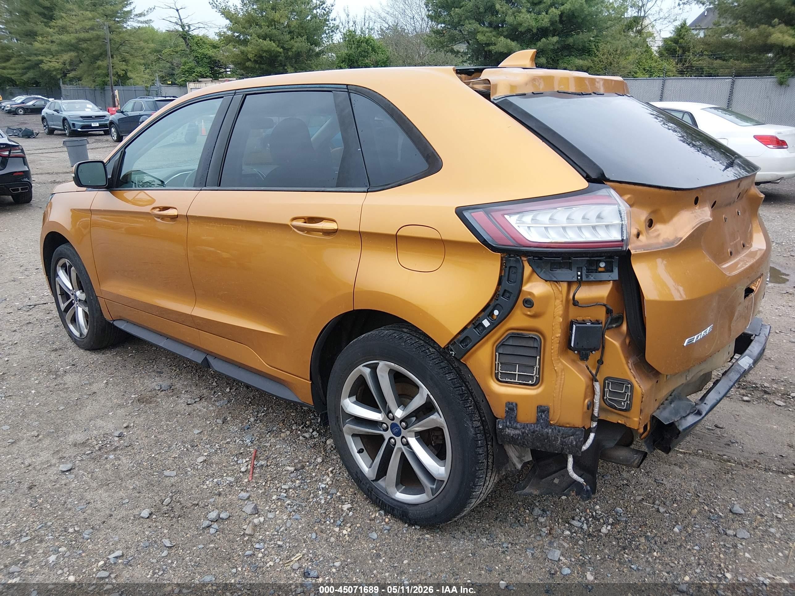 2015 Ford Edge Sport Orange vin: 2FMTK4AP5FBB11821