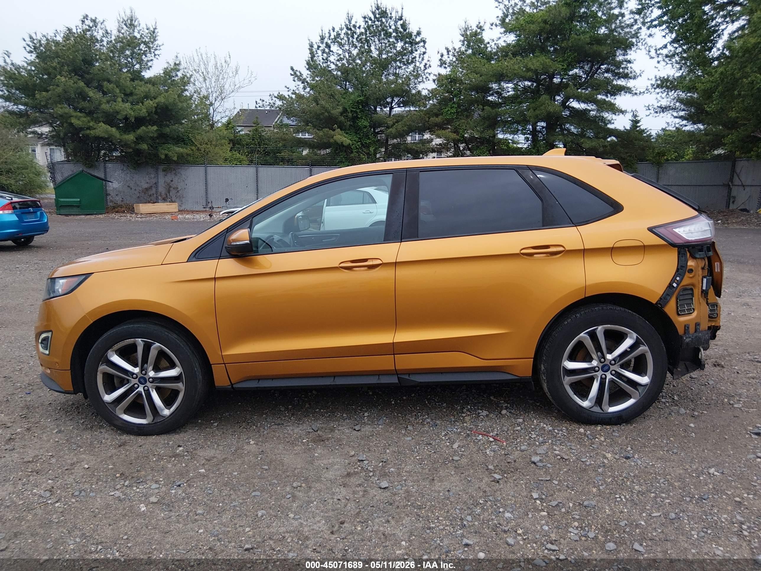2015 Ford Edge Sport Orange vin: 2FMTK4AP5FBB11821