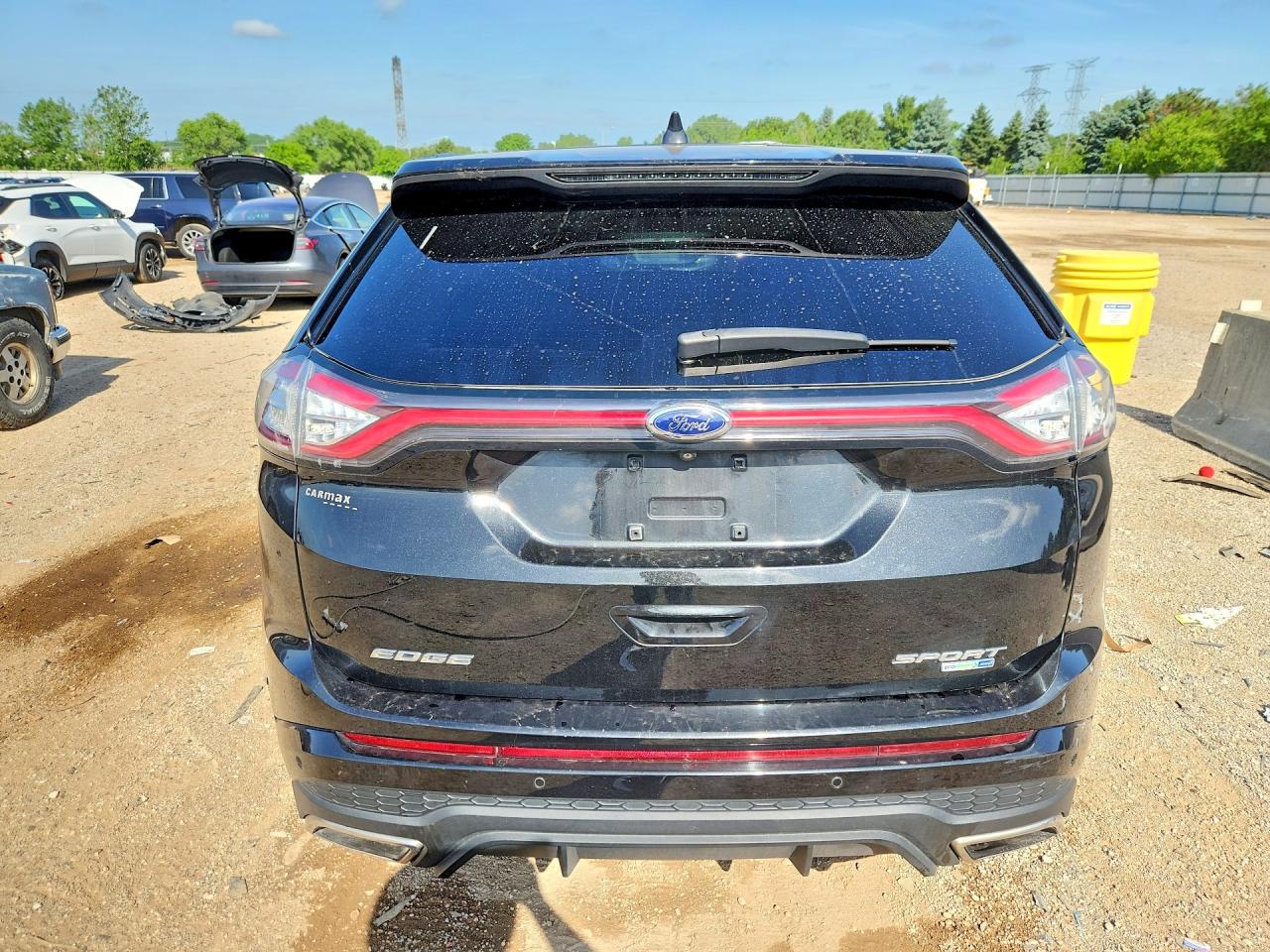 2015 Ford Edge Sport Black vin: 2FMTK4AP5FBB49839