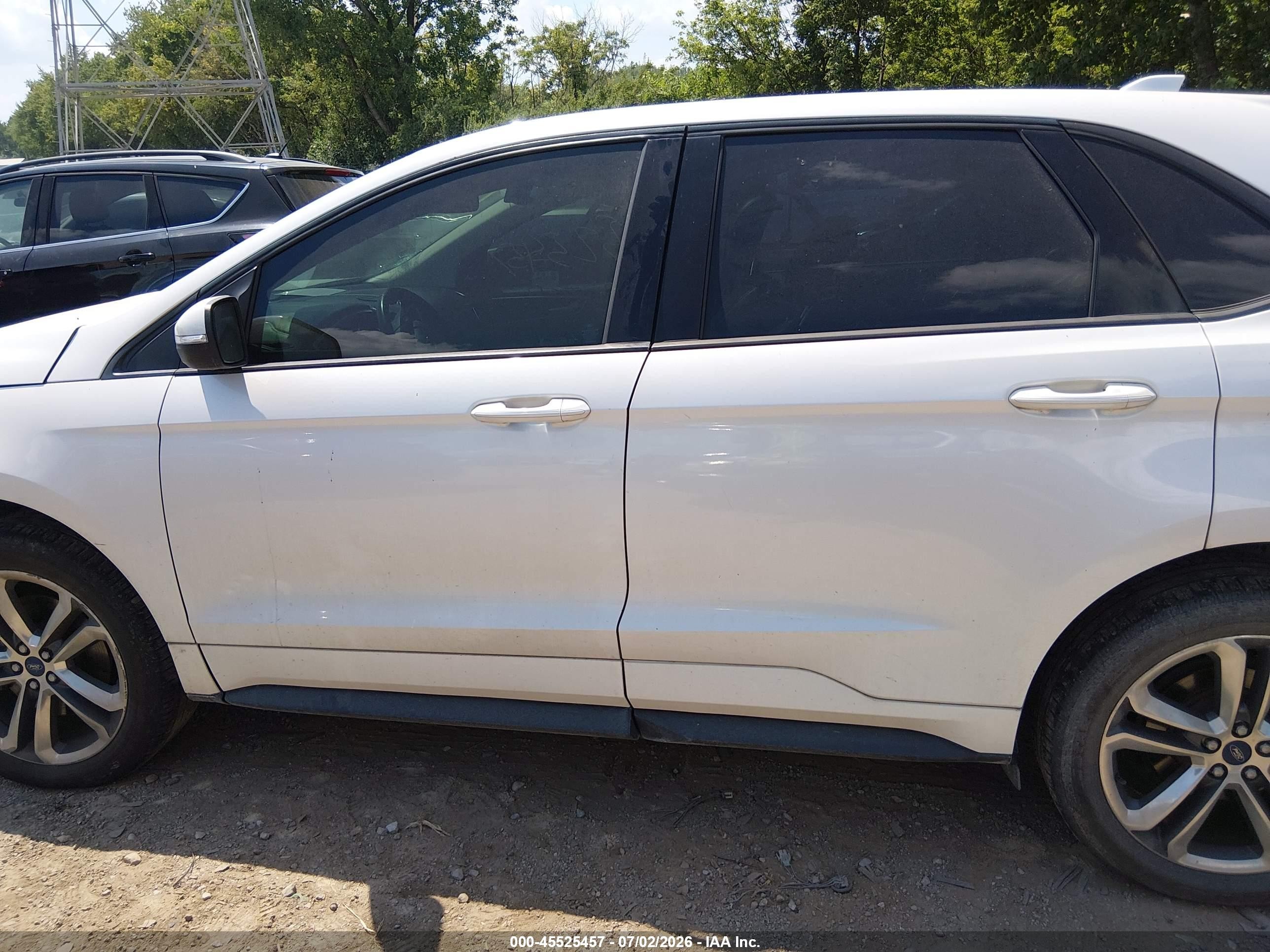 2015 Ford Edge Sport Белый vin: 2FMTK4AP5FBB85241