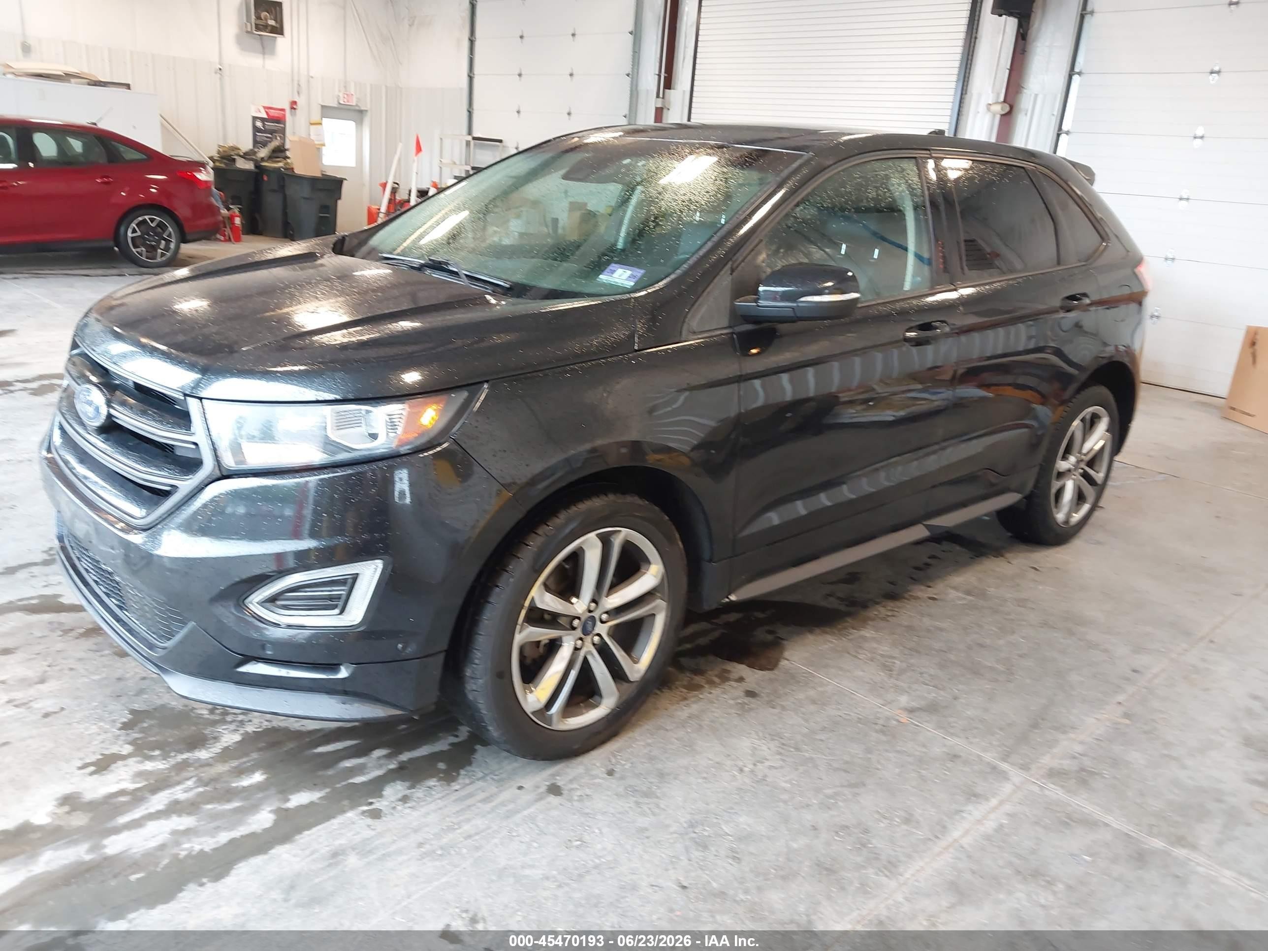 2015 Ford Edge Sport Black vin: 2FMTK4AP6FBB19104