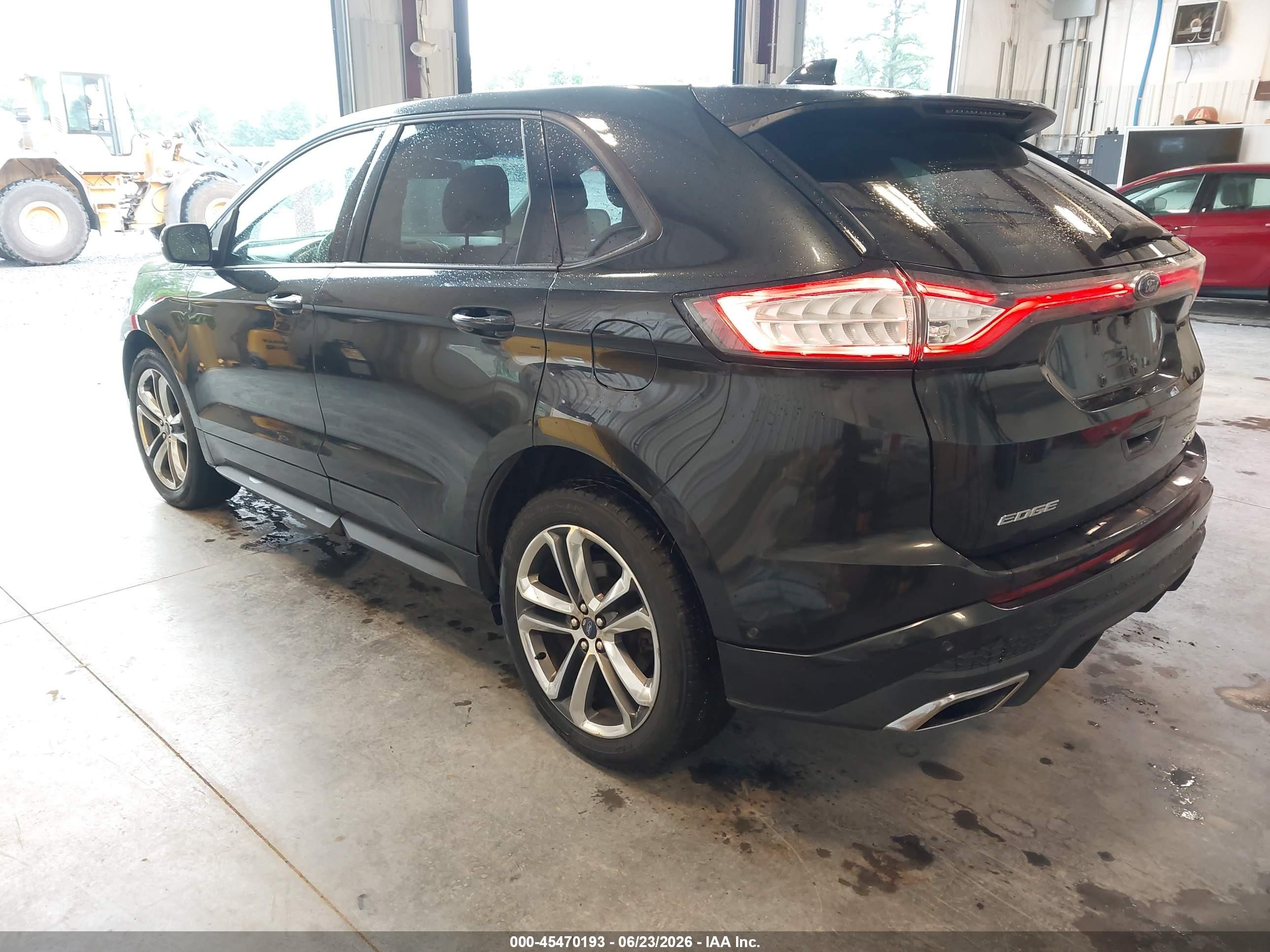 2015 Ford Edge Sport Black vin: 2FMTK4AP6FBB19104