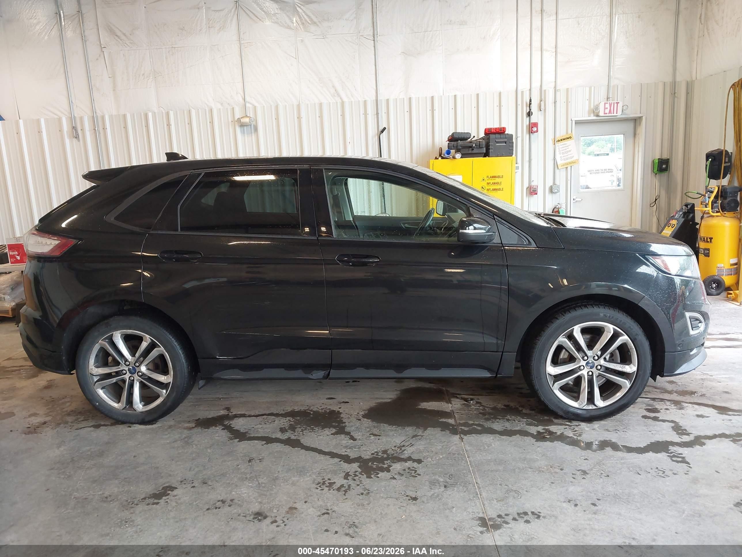 2015 Ford Edge Sport Black vin: 2FMTK4AP6FBB19104