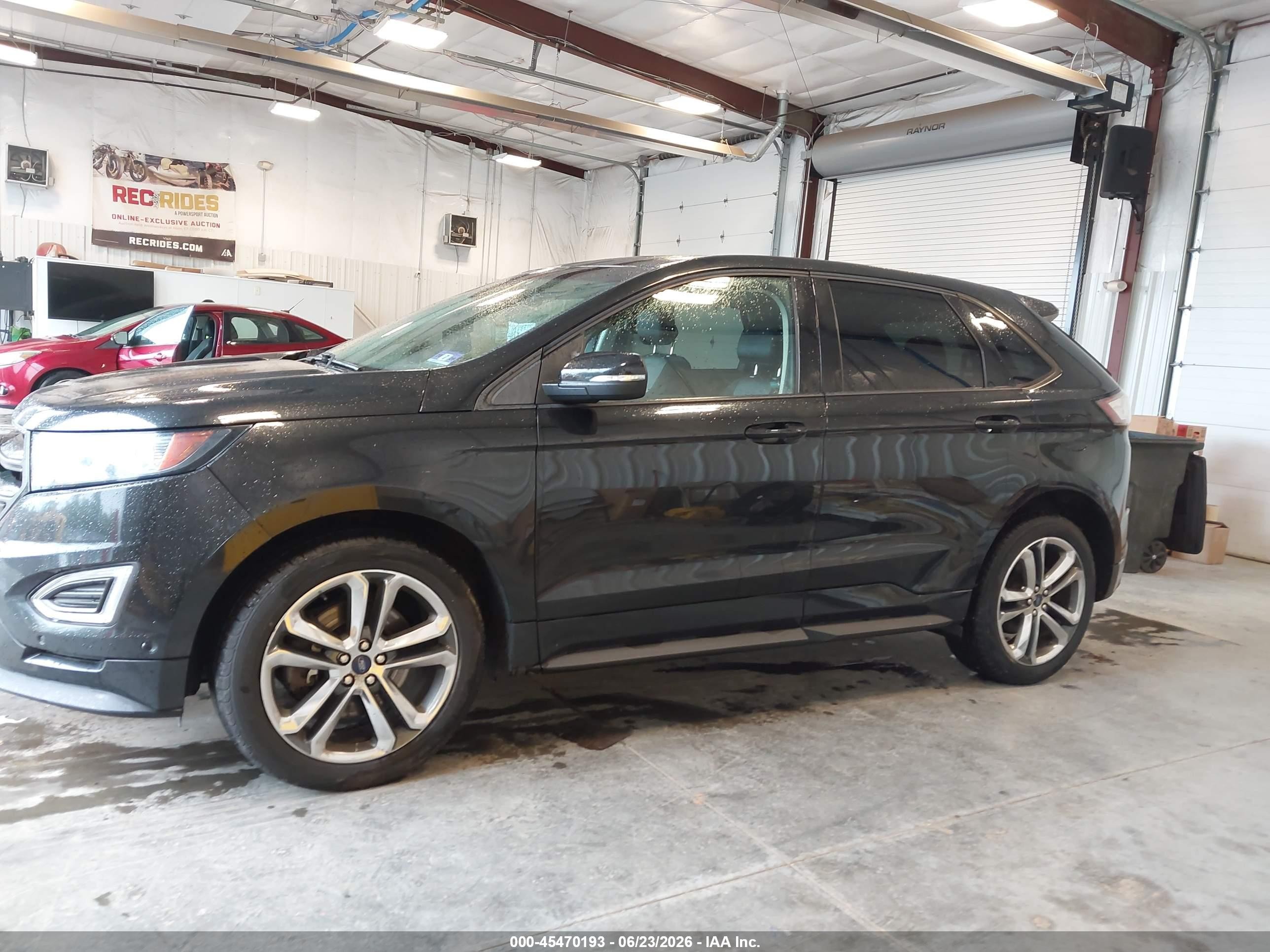 2015 Ford Edge Sport Black vin: 2FMTK4AP6FBB19104