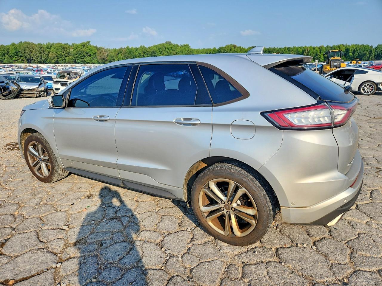 2015 Ford Edge Sport Silver vin: 2FMTK4AP6FBB88312