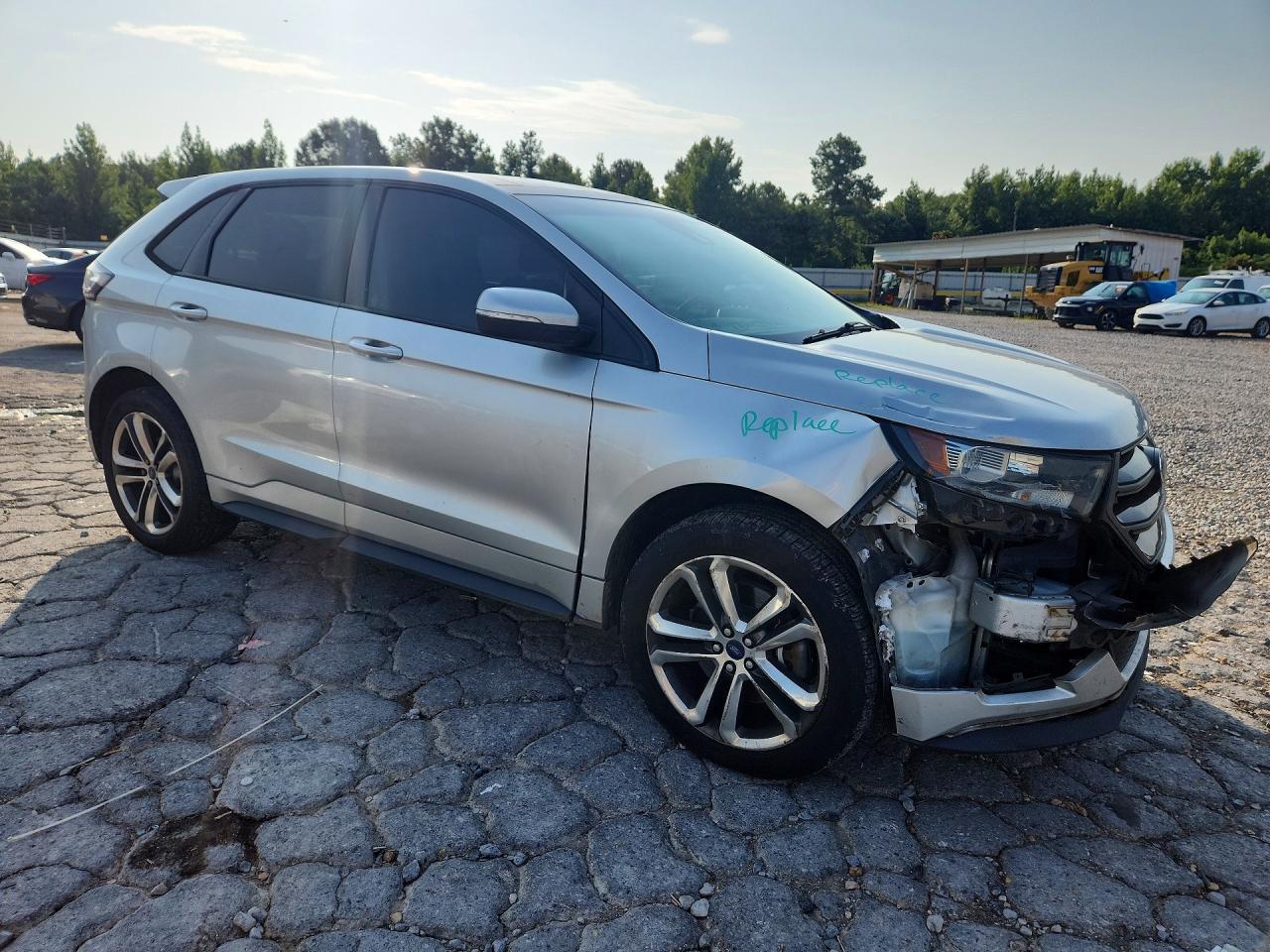 2015 Ford Edge Sport Silver vin: 2FMTK4AP6FBB88312