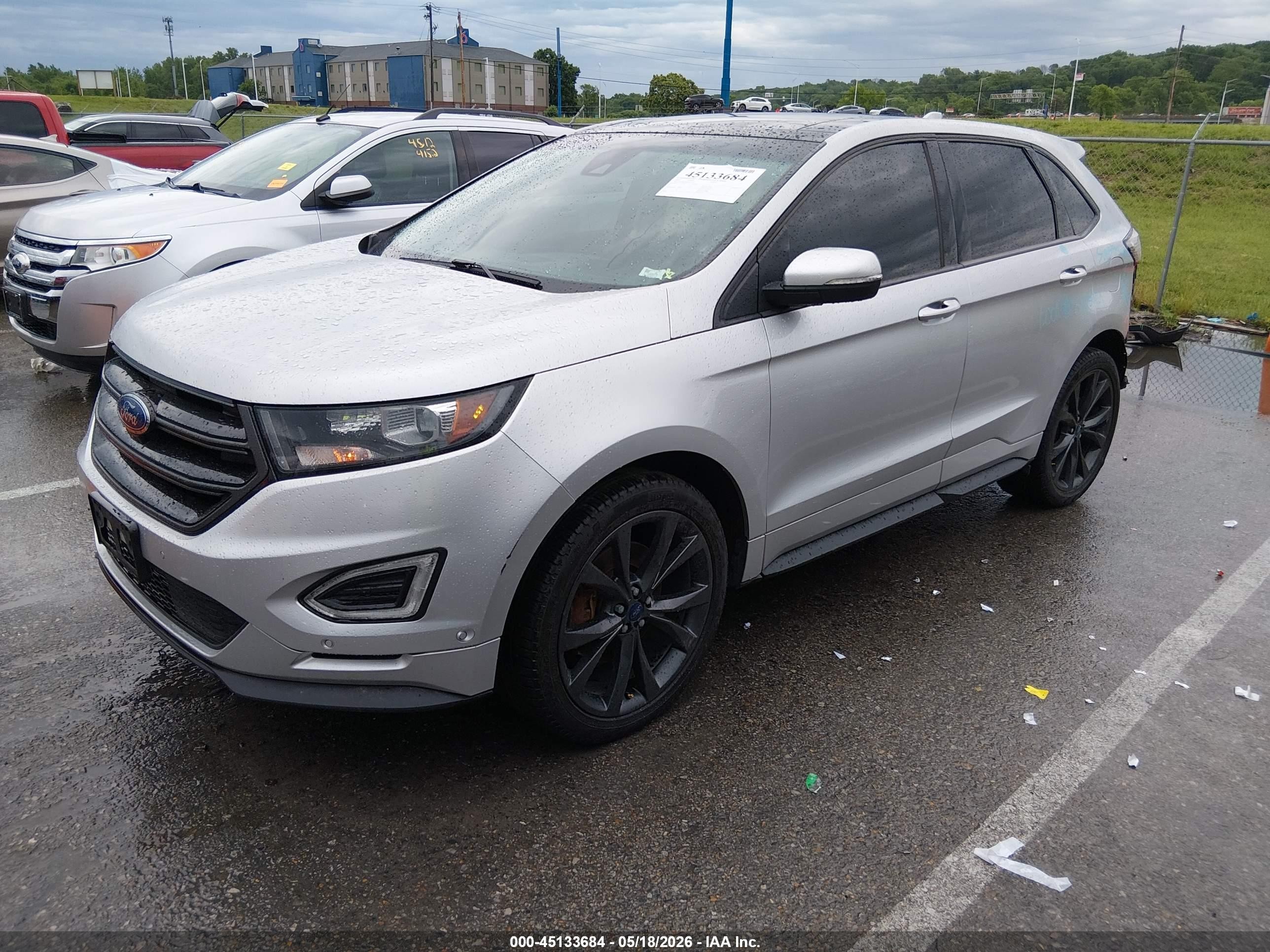 2015 Ford Edge Sport Серебряный vin: 2FMTK4AP6FBC11734