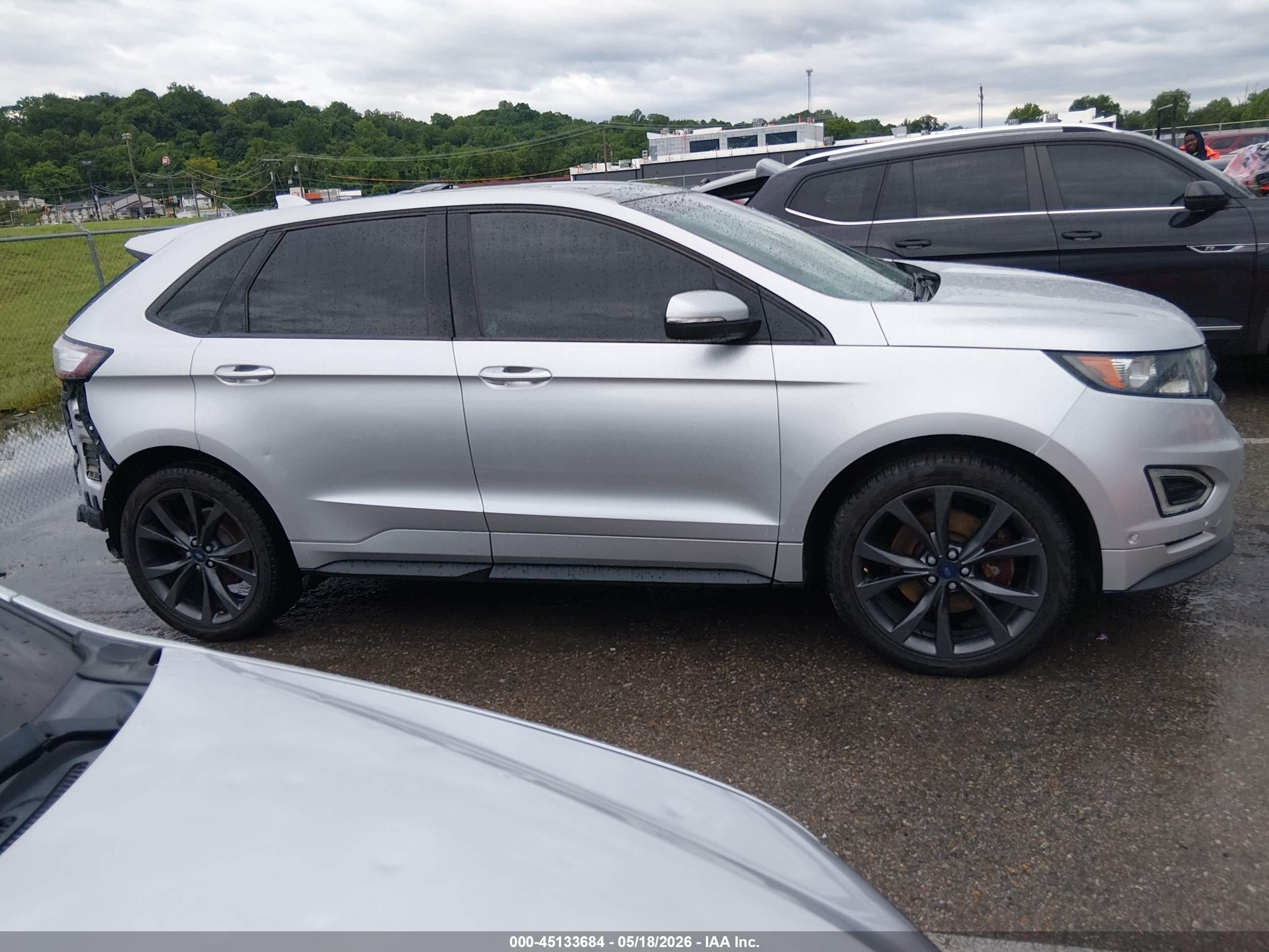 2015 Ford Edge Sport Серебряный vin: 2FMTK4AP6FBC11734