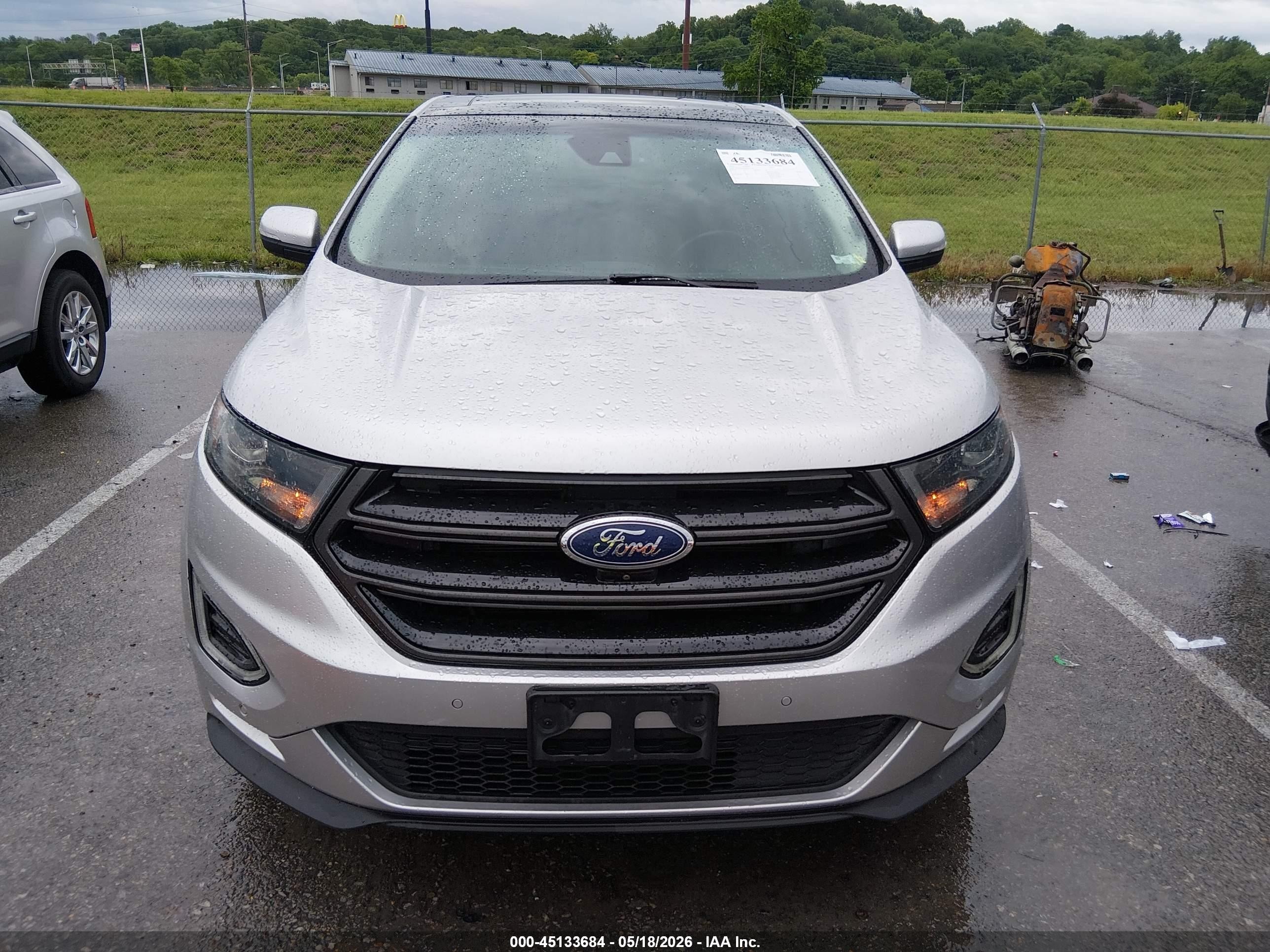 2015 Ford Edge Sport Серебряный vin: 2FMTK4AP6FBC11734