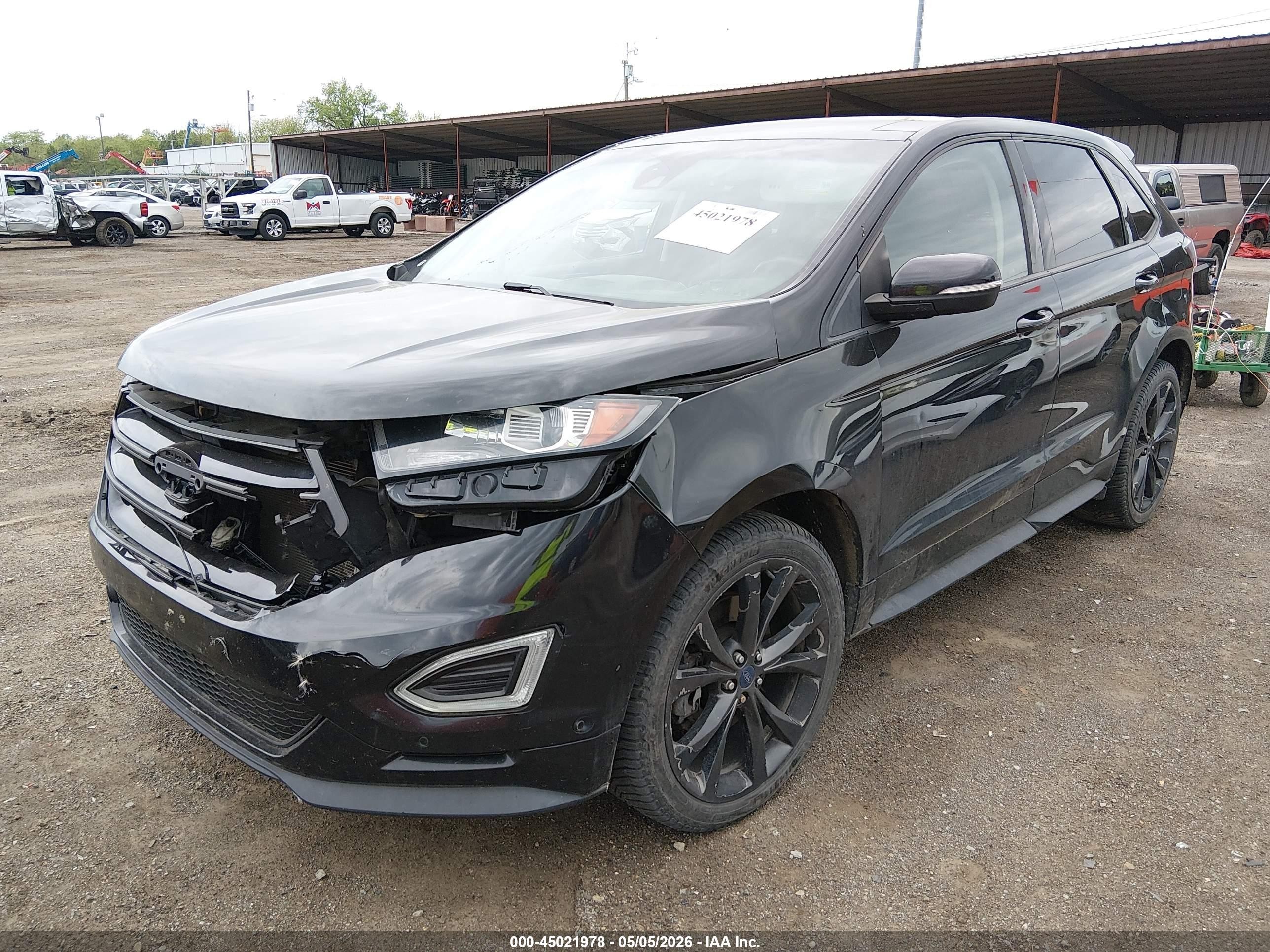 2015 Ford Edge Sport Black vin: 2FMTK4AP7FBB35988