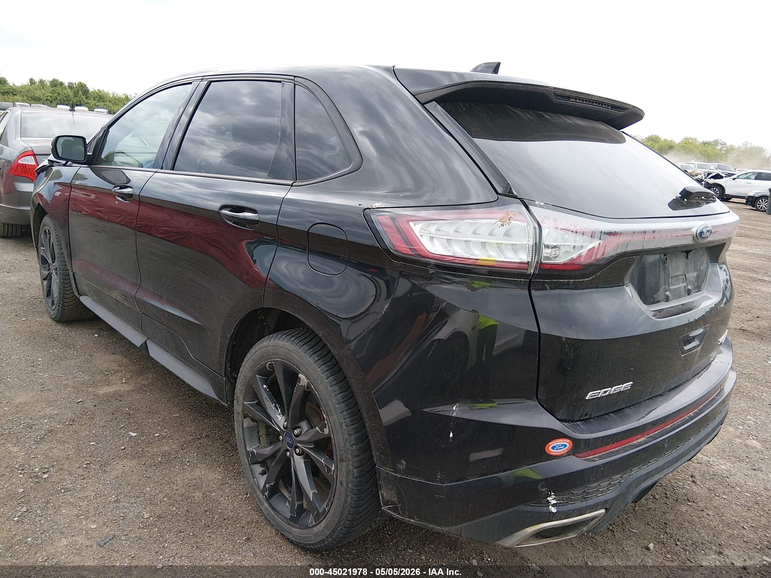2015 Ford Edge Sport Black vin: 2FMTK4AP7FBB35988
