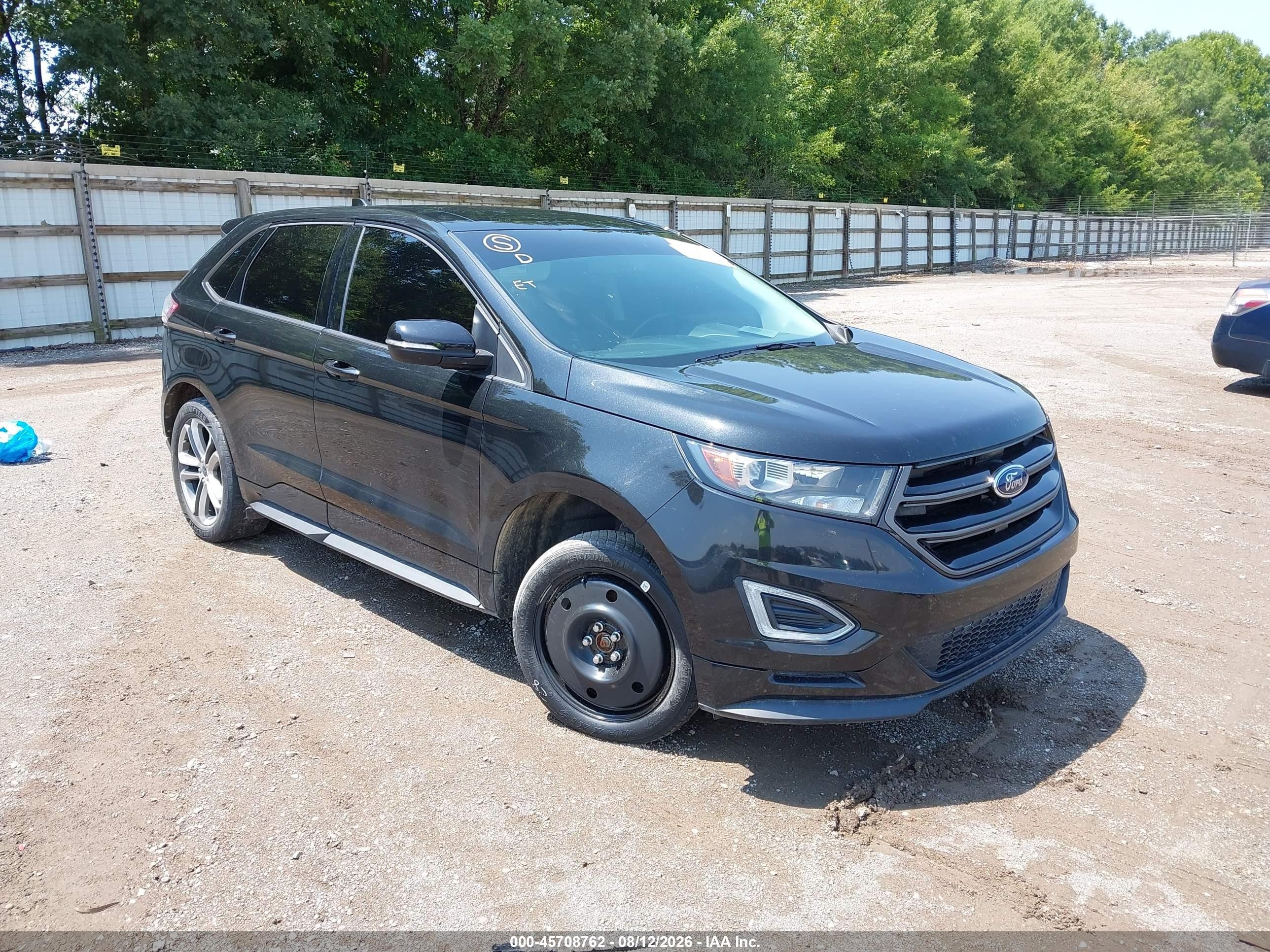 2015 Ford Edge Sport Black vin: 2FMTK4AP7FBB58574