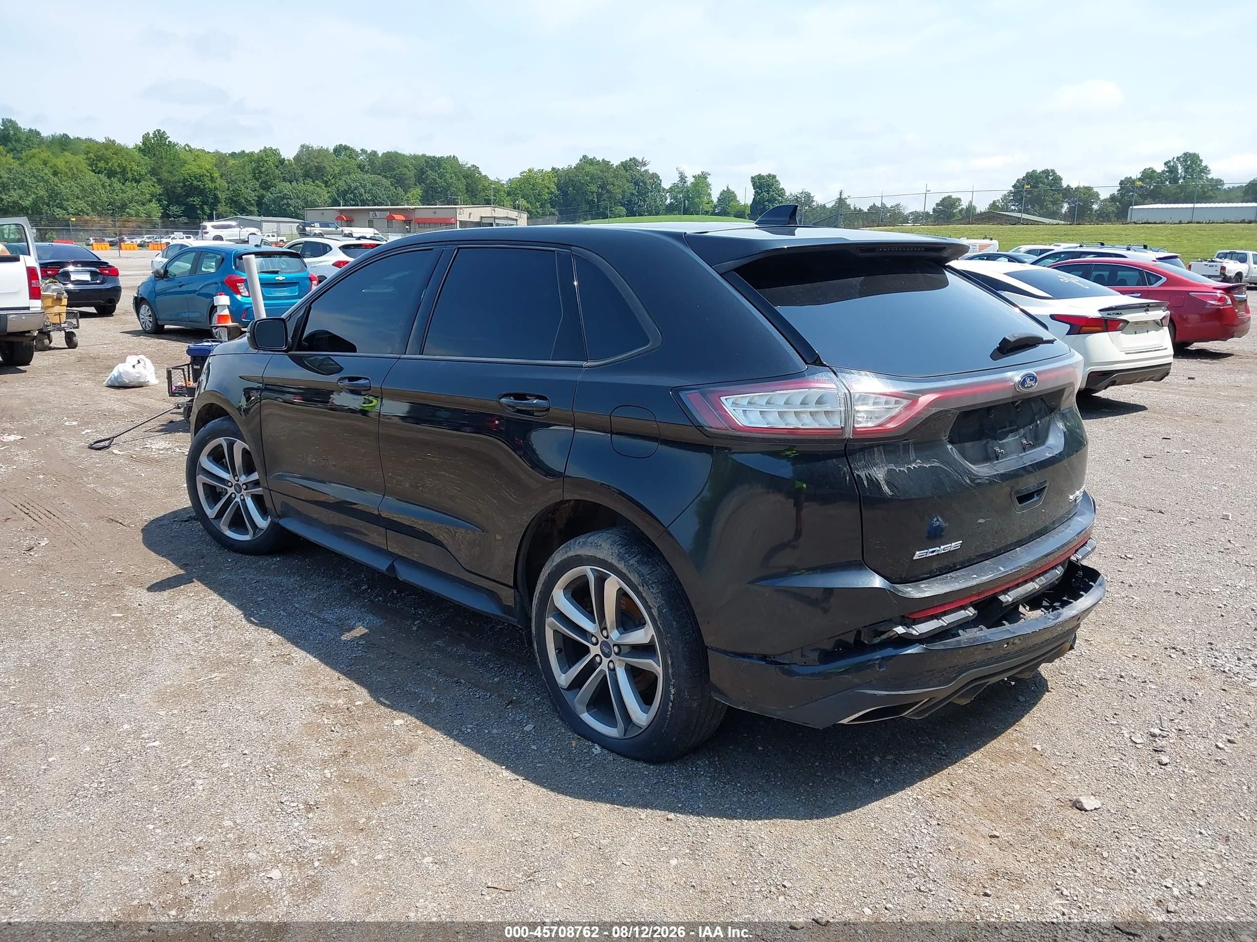 2015 Ford Edge Sport Black vin: 2FMTK4AP7FBB58574