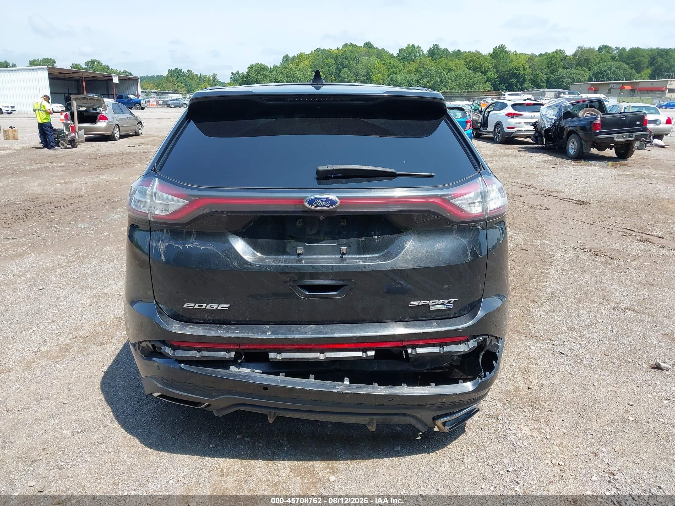 2015 Ford Edge Sport Black vin: 2FMTK4AP7FBB58574