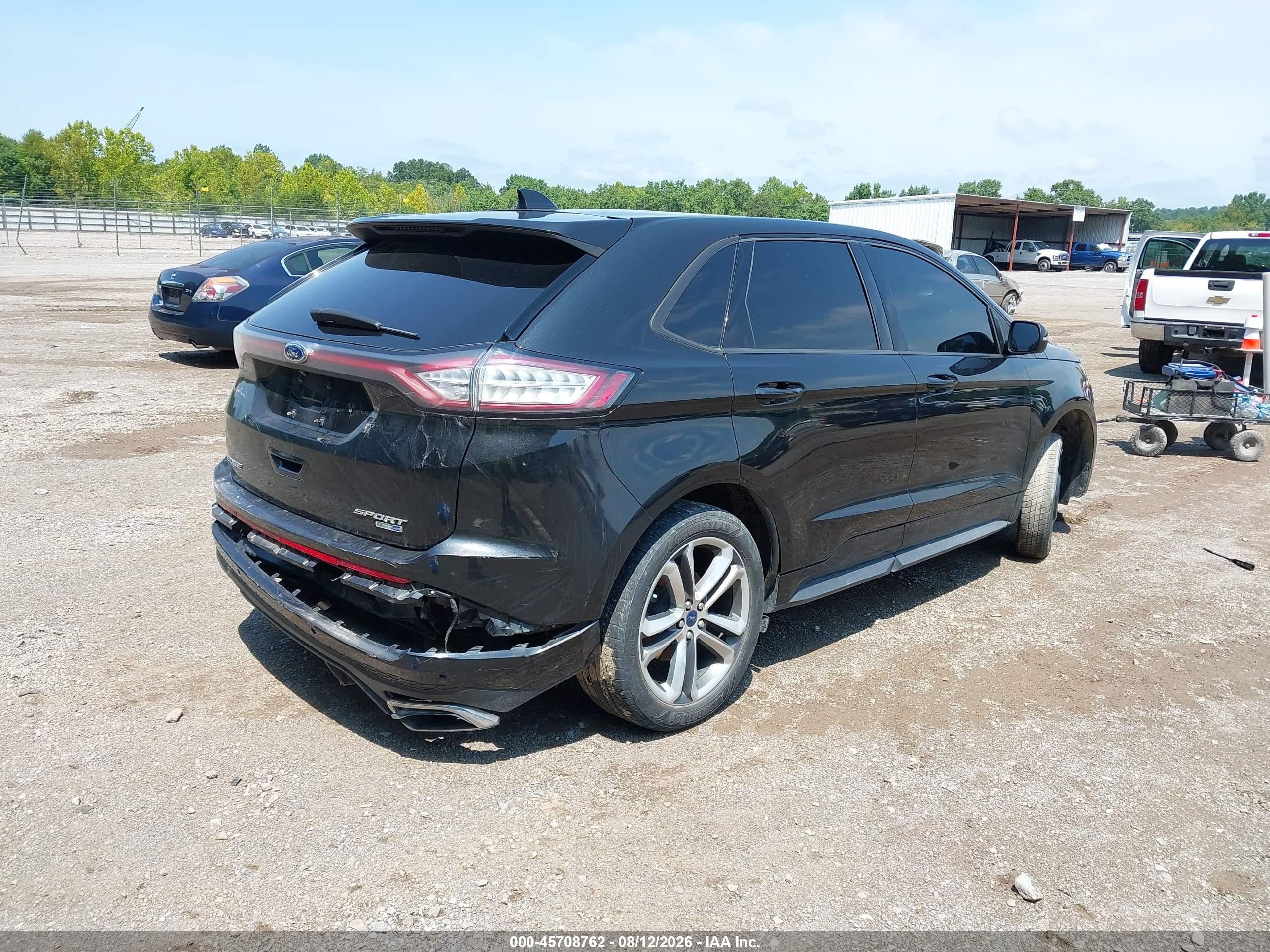 2015 Ford Edge Sport Black vin: 2FMTK4AP7FBB58574