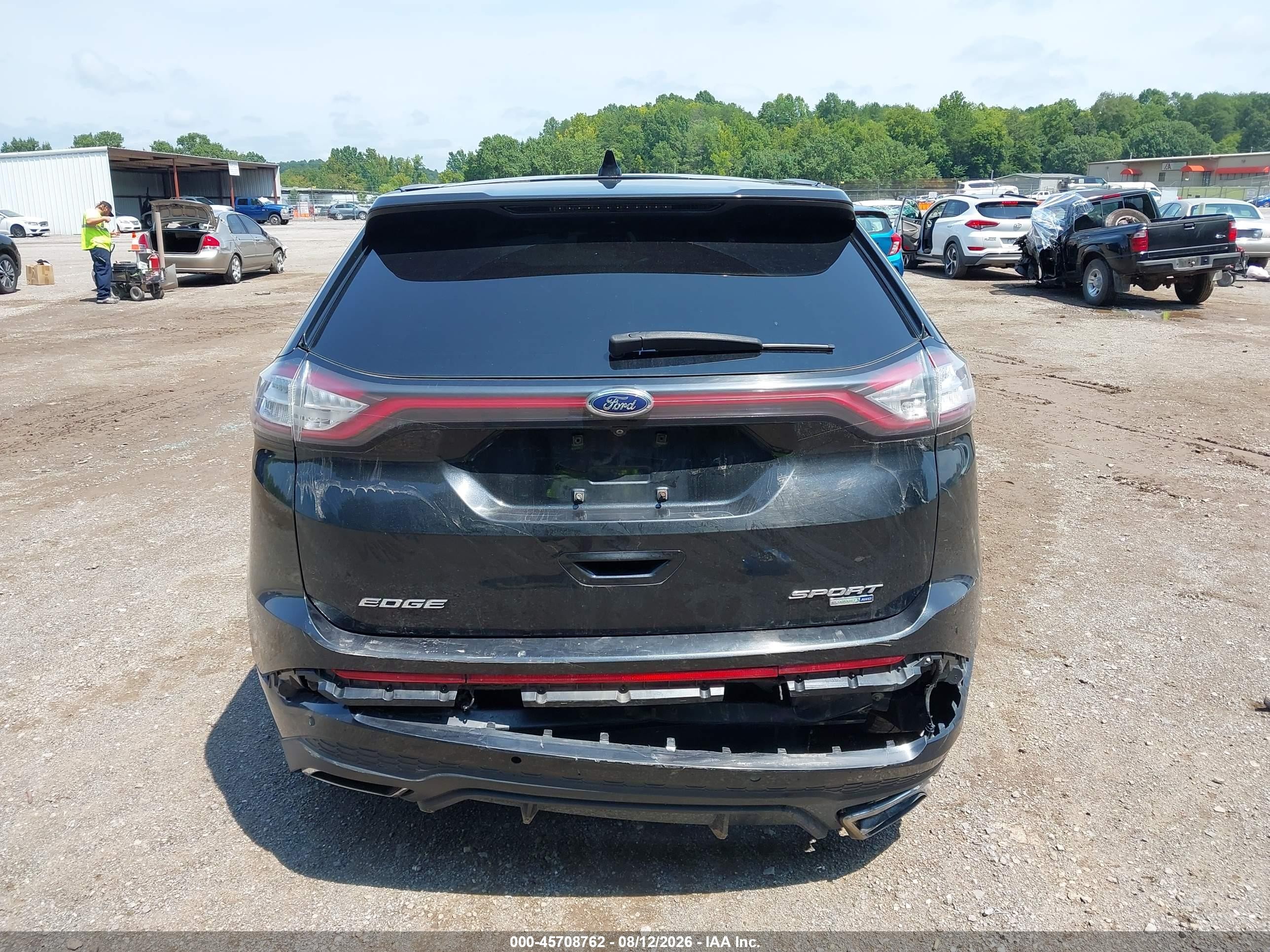 2015 Ford Edge Sport Black vin: 2FMTK4AP7FBB58574