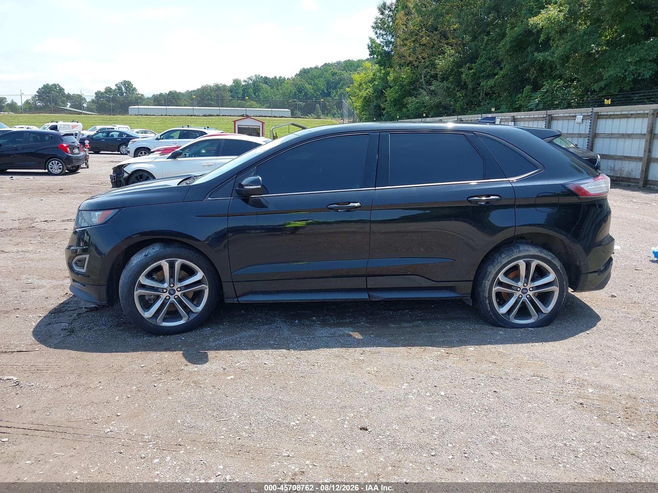 2015 Ford Edge Sport Black vin: 2FMTK4AP7FBB58574